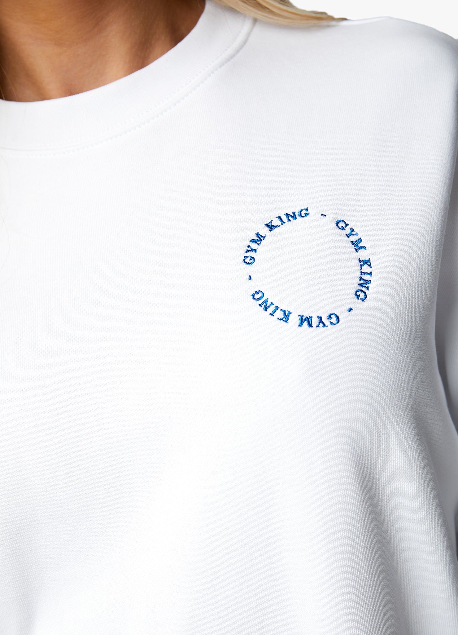 Gym King Recharge Oversized Crew - White sold by The Gym King product image thumbnail 11