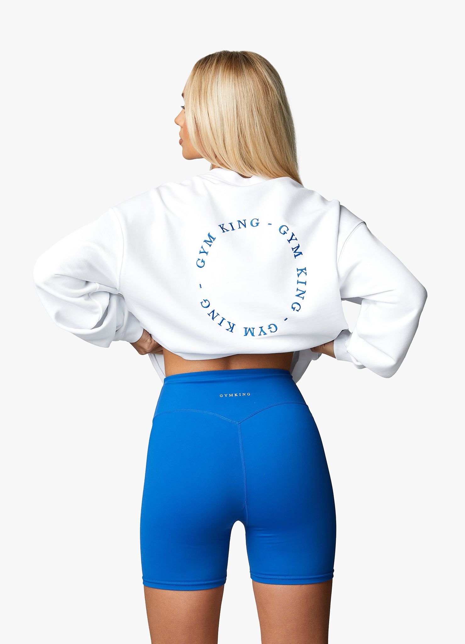 Gym King Recharge Oversized Crew - White sold by The Gym King product image thumbnail 5