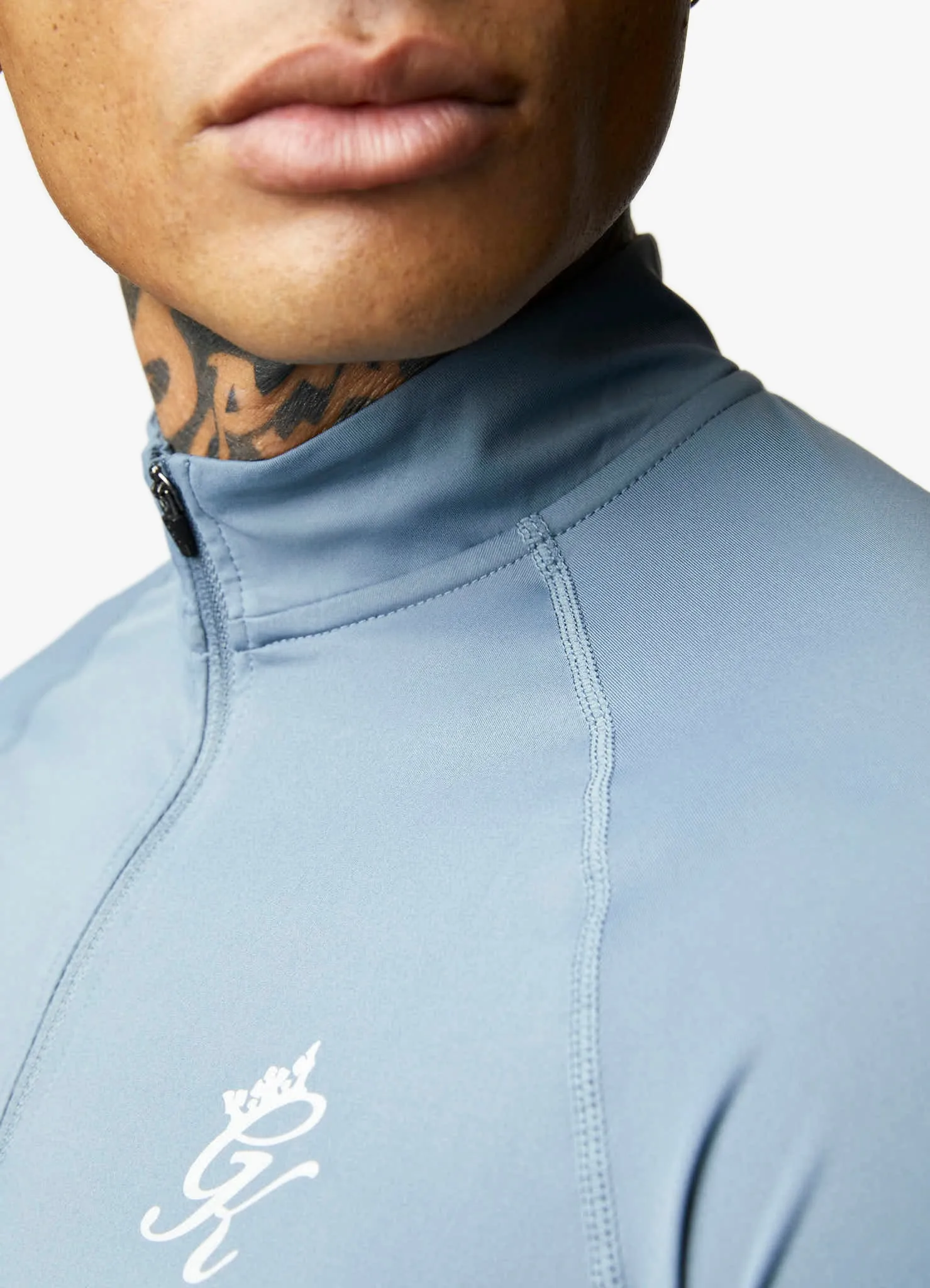 Gym King Energy 1/4 Zip Funnel - Petrol Blue sold by The Gym King product image thumbnail 5