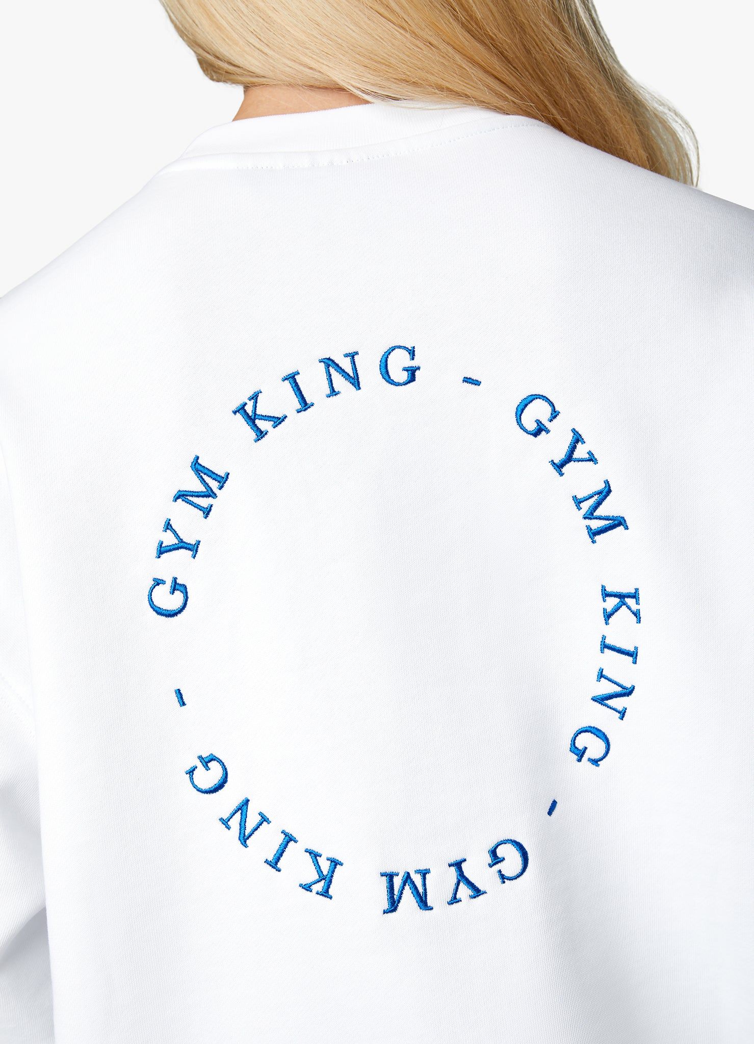 Gym King Recharge Oversized Crew - White sold by The Gym King product image thumbnail 14