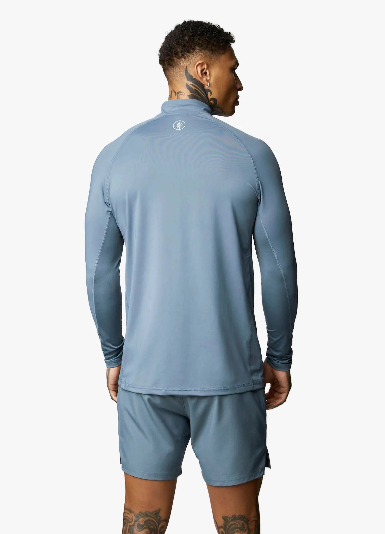 Gym King Energy 1/4 Zip Funnel - Petrol Blue sold by The Gym King product image thumbnail 3