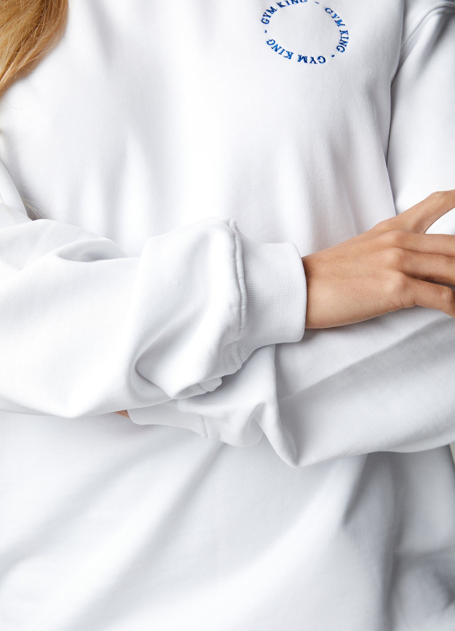 Gym King Recharge Oversized Crew - White sold by The Gym King product image thumbnail 10