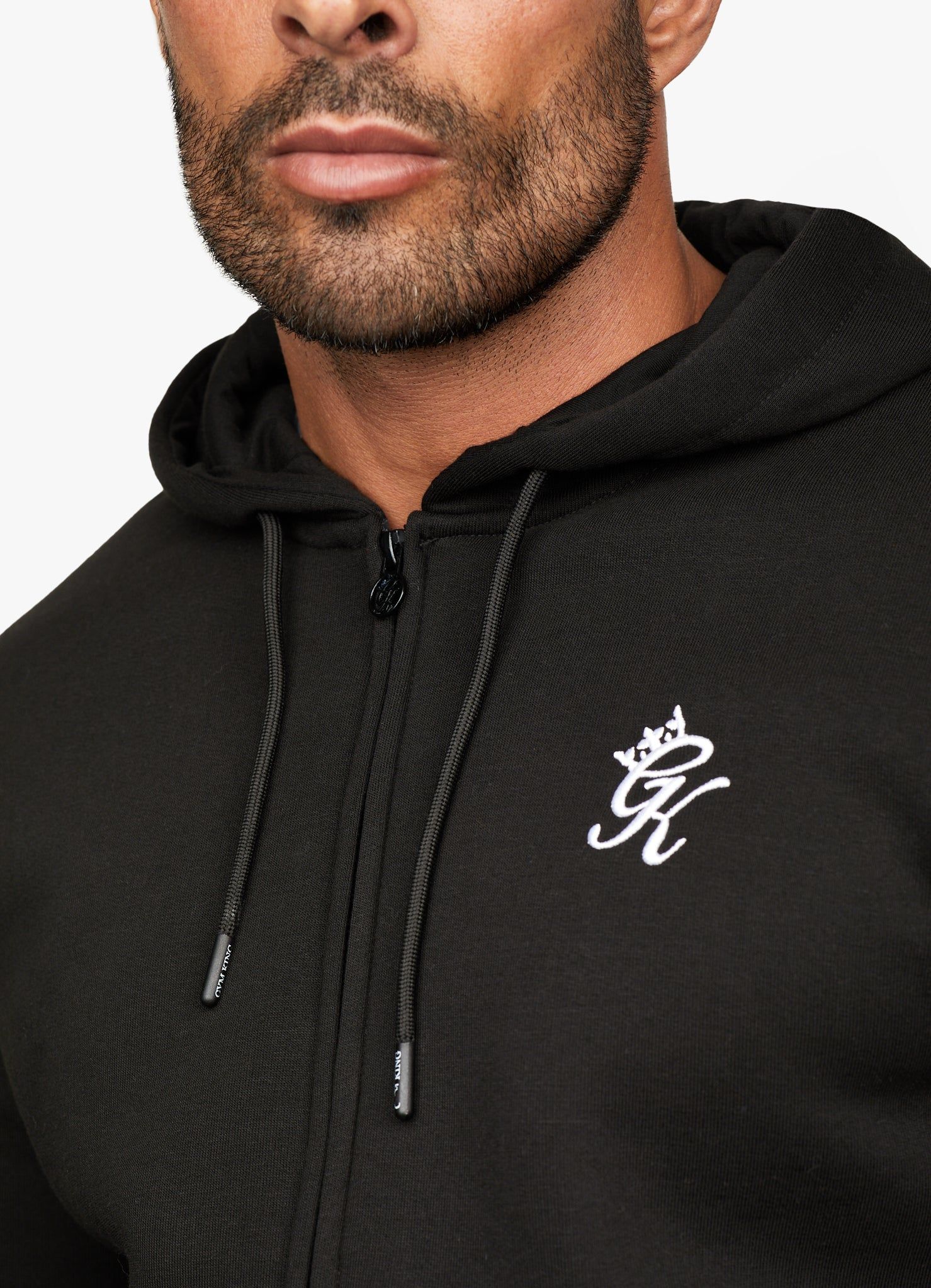 Gym King Fundamental Fleece Full Zip Hoodie - Black sold by The Gym King product image thumbnail 4