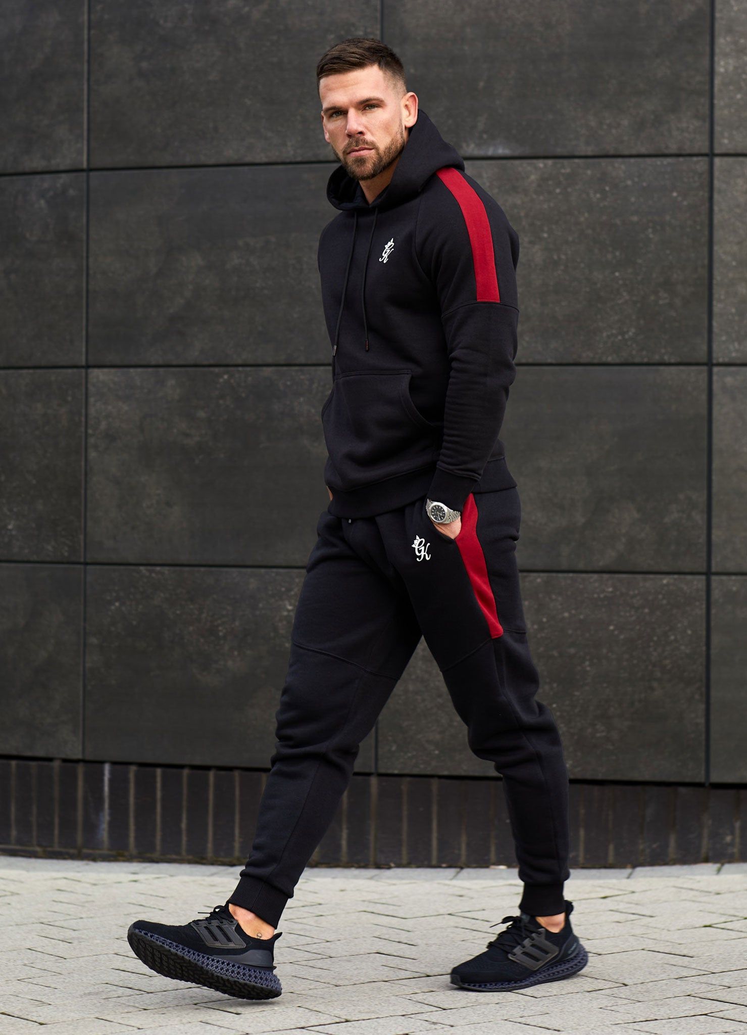 Gym King Volt Jogger - Black/Red sold by The Gym King product image thumbnail 4