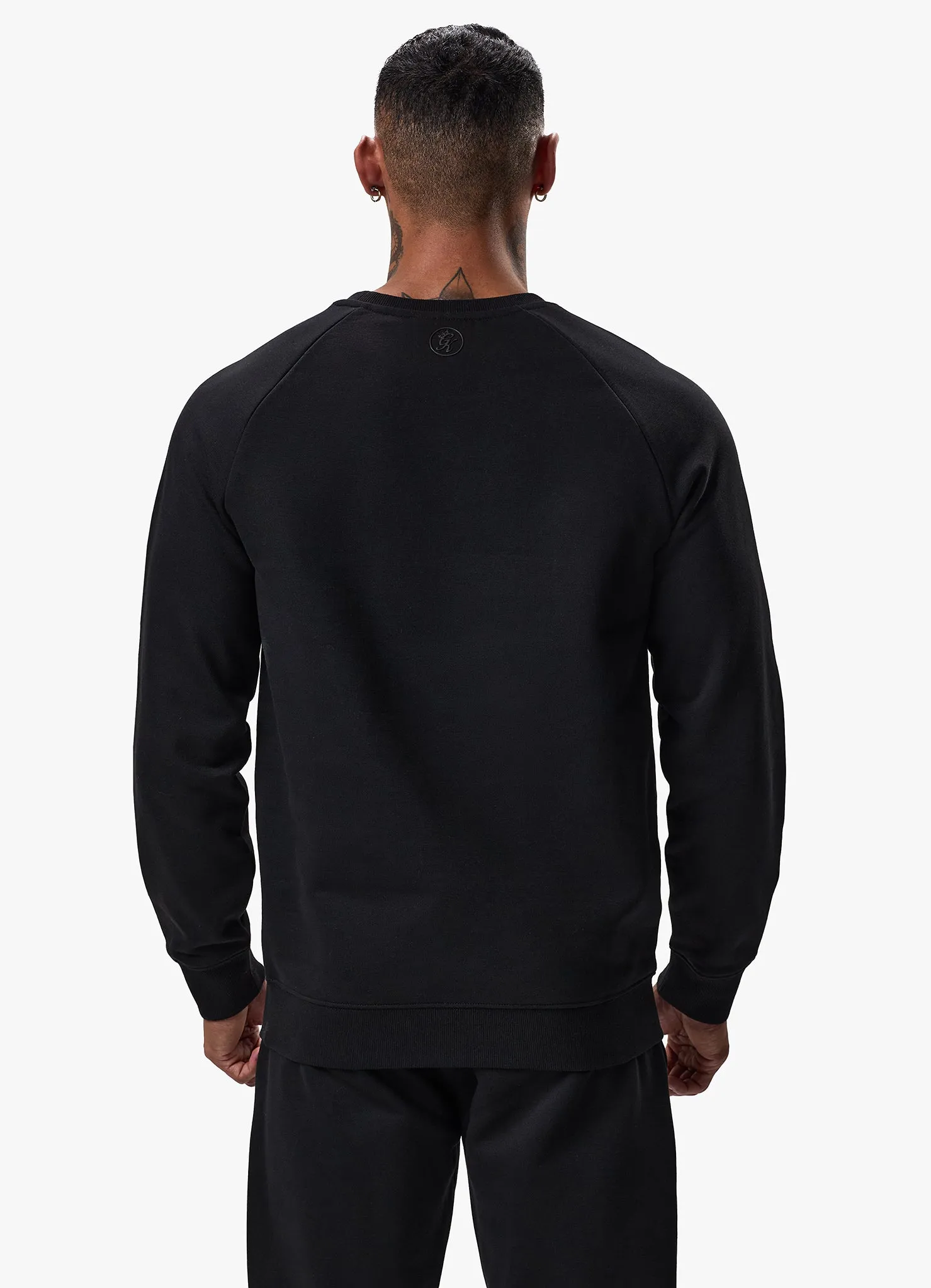 Gym King Pro Logo Crew - Black/Black sold by The Gym King product image thumbnail 4