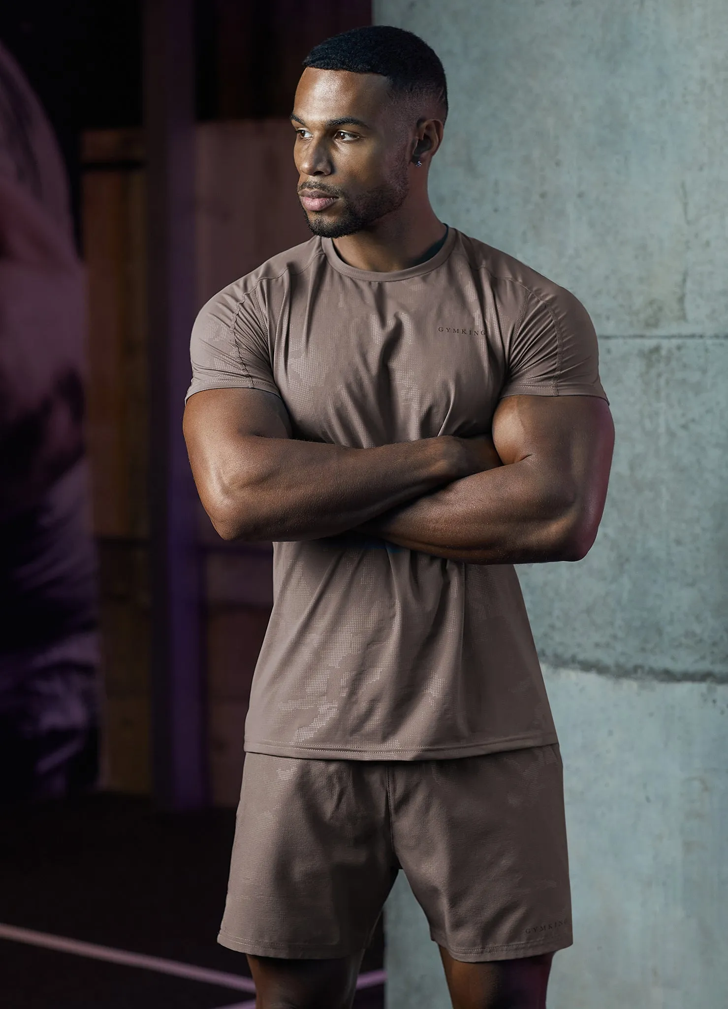 Gym King Debossed Camo Tee - Iron sold by The Gym King product image thumbnail 4