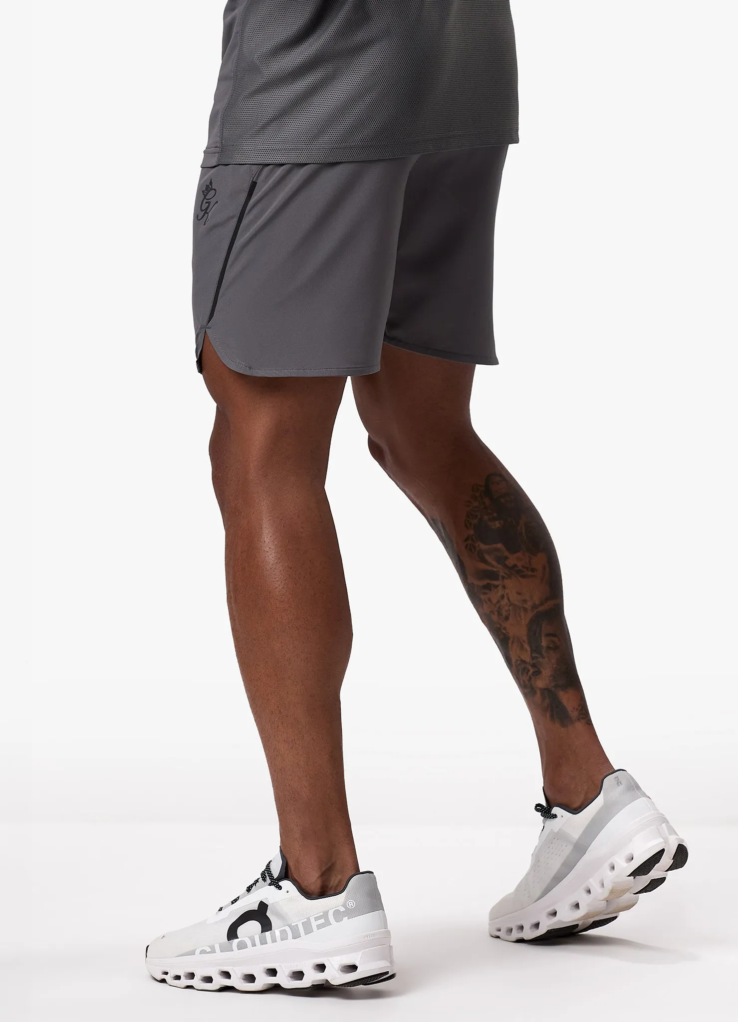 Gym King Flex 6" Short - Fossil Grey/Black sold by The Gym King product image thumbnail 3