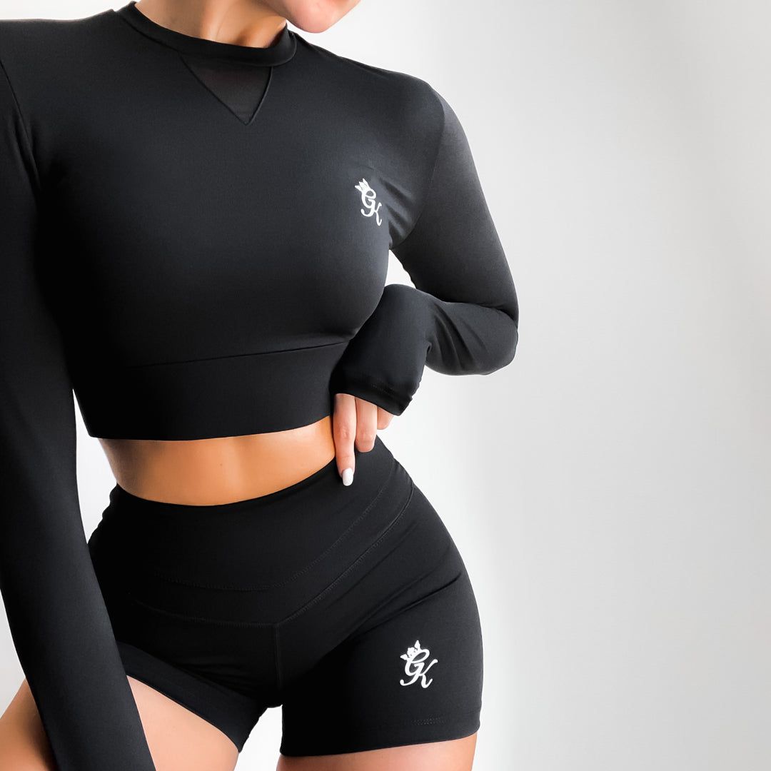 Gym King Sport Evolve LS Crop - Black sold by The Gym King product image thumbnail 2