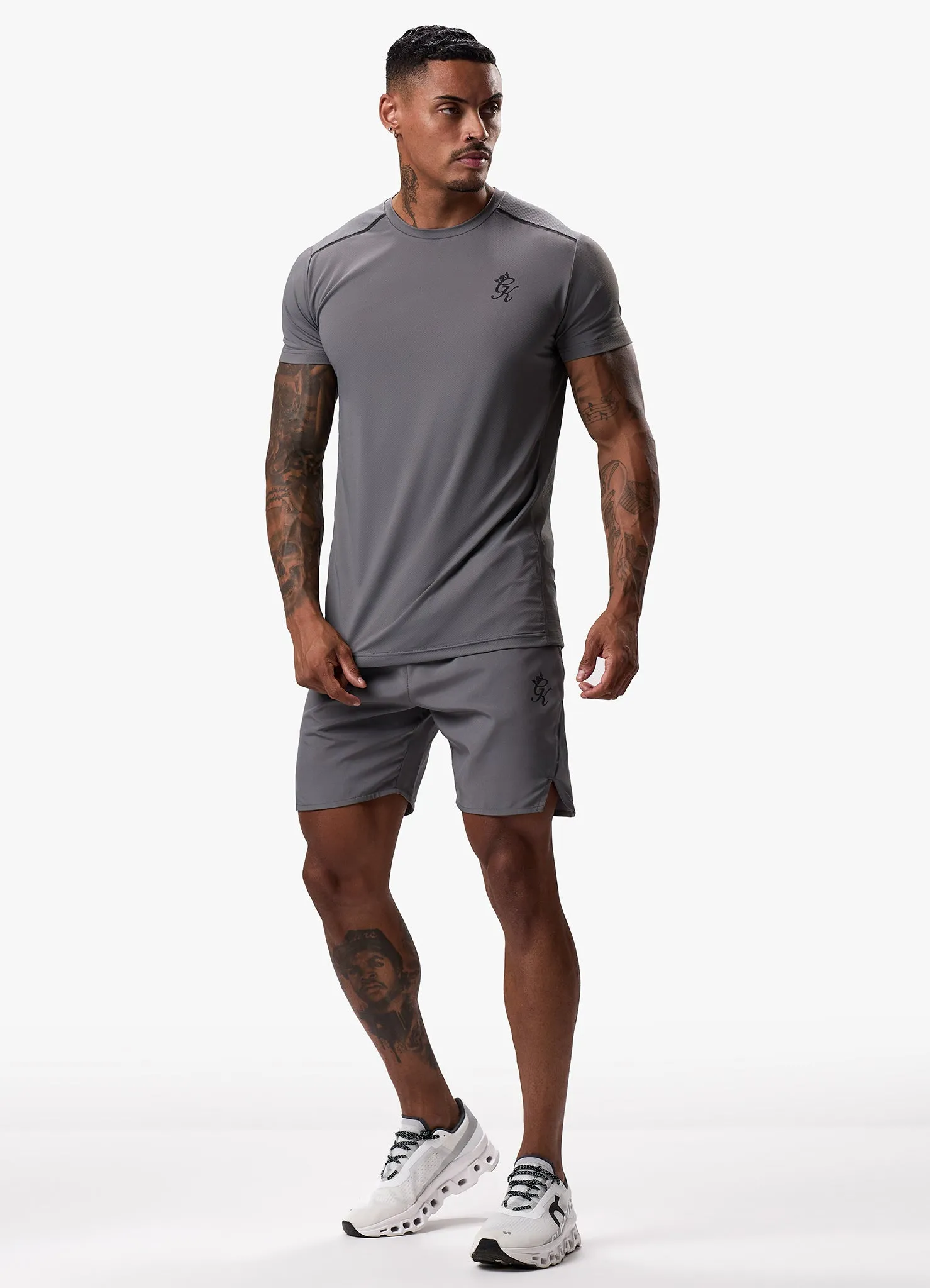 Gym King Flex 6" Short - Fossil Grey/Black sold by The Gym King product image thumbnail 5