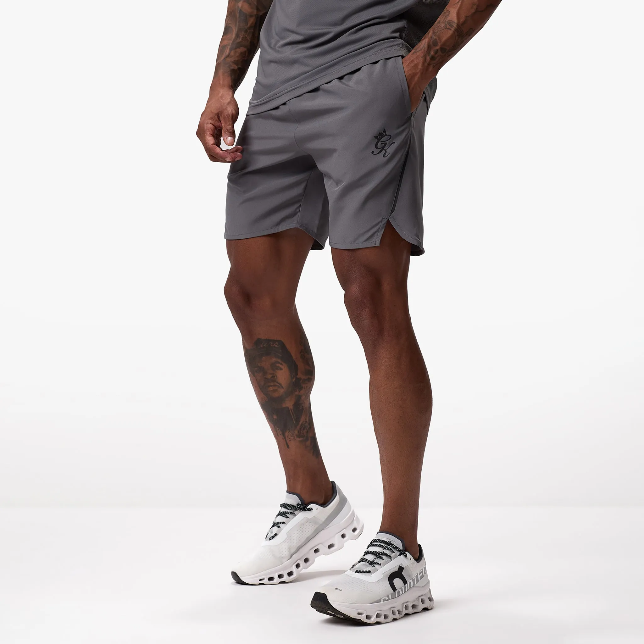 Gym King Flex 6" Short - Fossil Grey/Black sold by The Gym King product image thumbnail 2