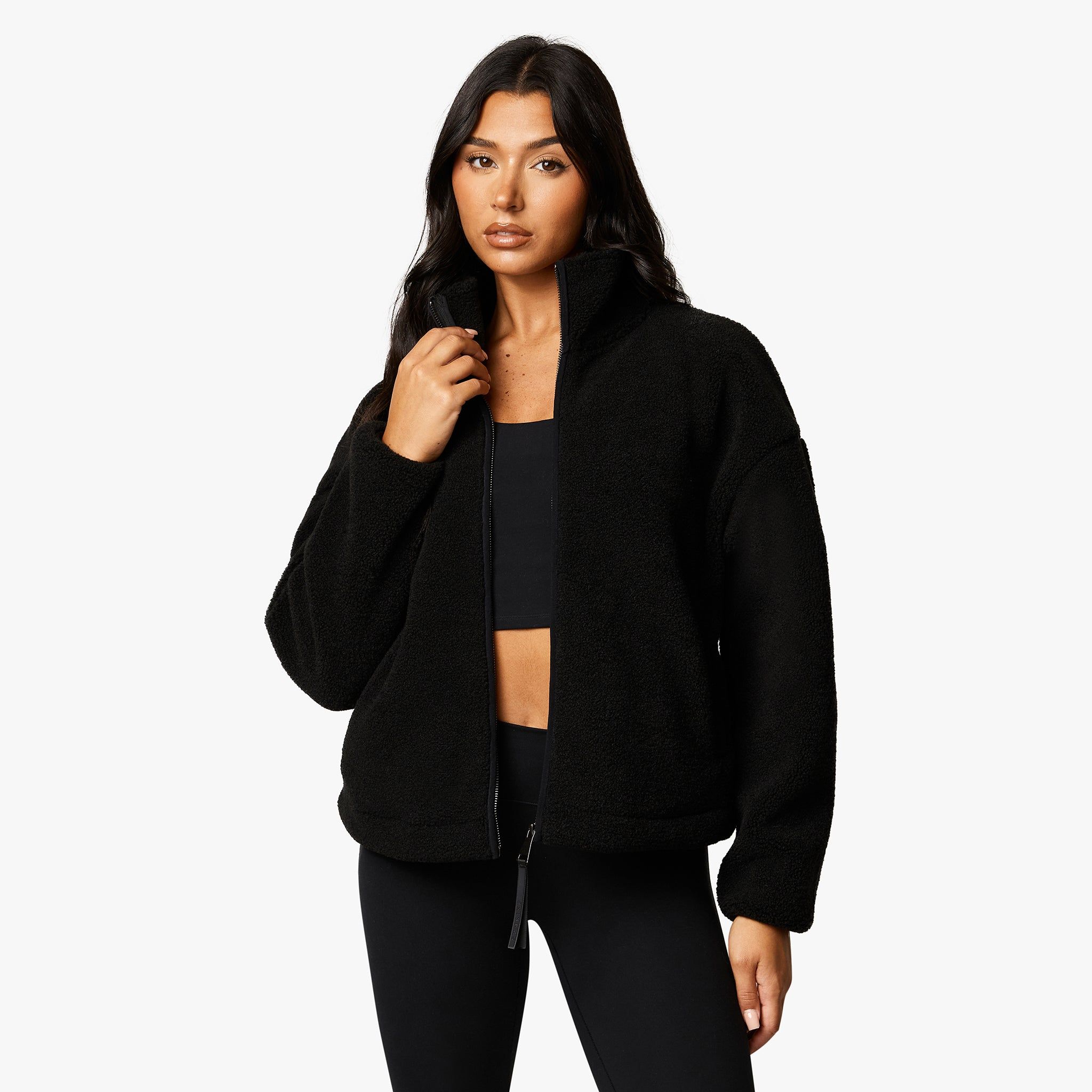 Gym King Borg Full Zip Fleece - Black sold by The Gym King product image thumbnail 2