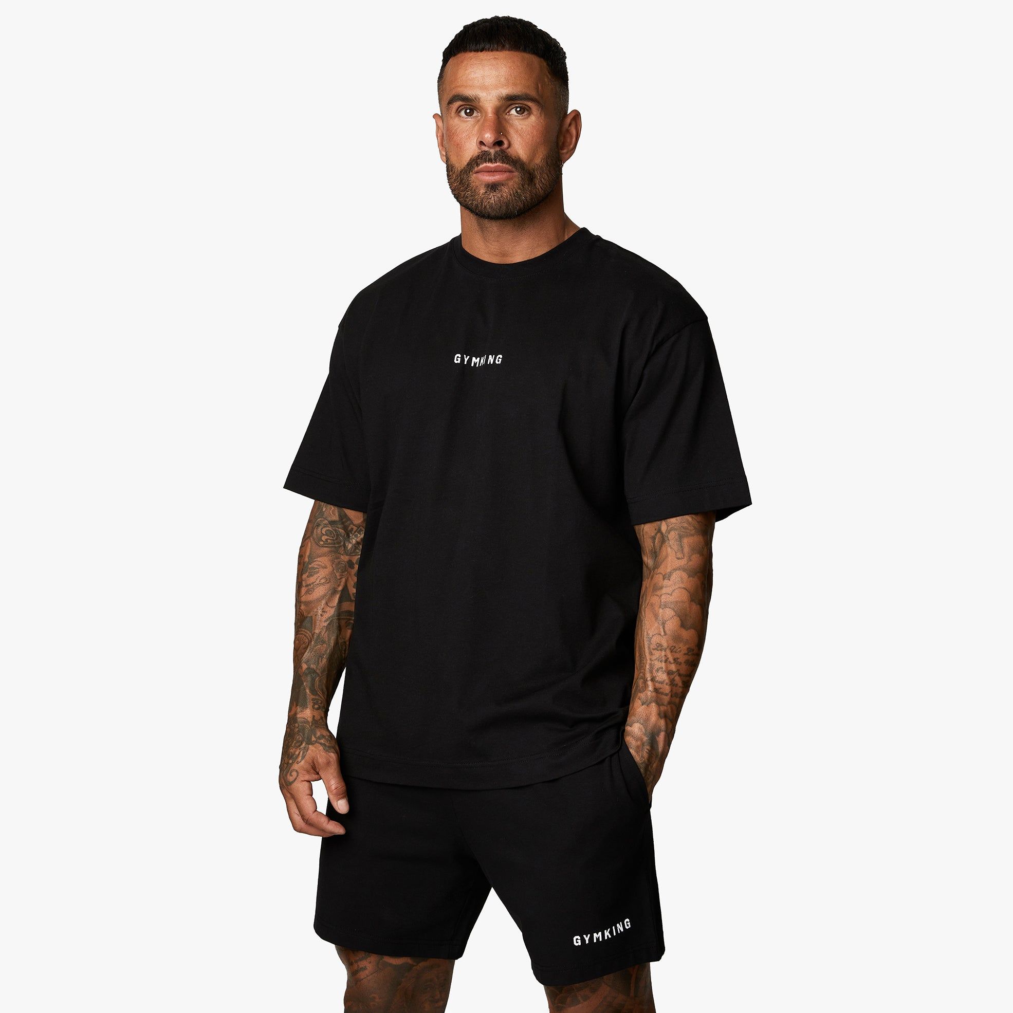 Gym King Training Division Tee - Black/White sold by The Gym King product image thumbnail 2