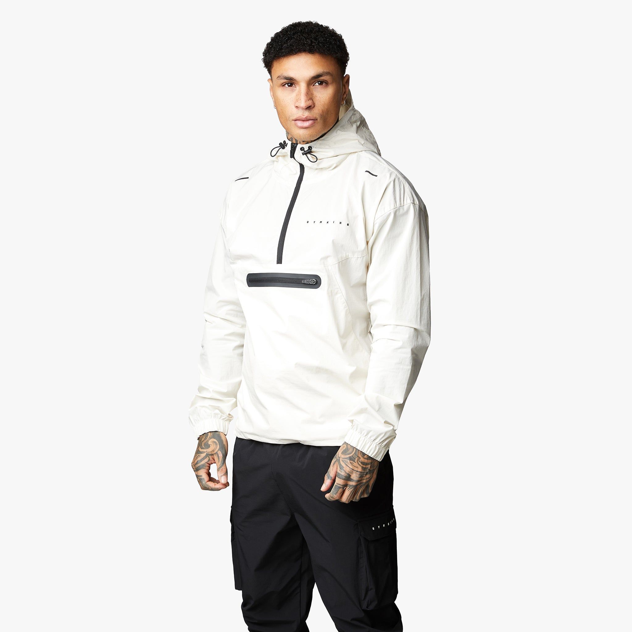 Gym King Rebellion Overhead Jacket - Antique White sold by The Gym King product image thumbnail 2
