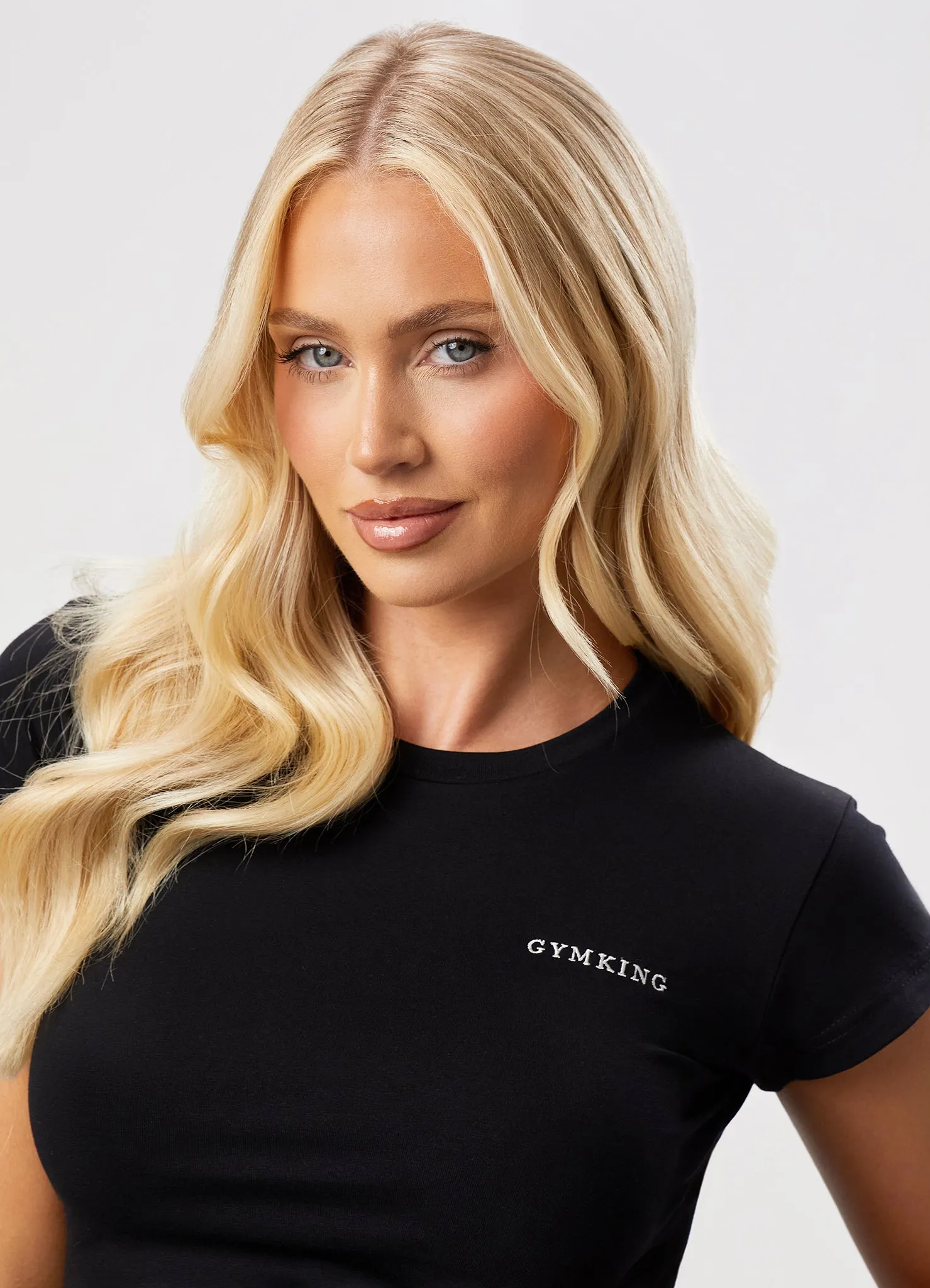 Gym King 365 Crop Jersey Tee - Black sold by The Gym King product image thumbnail 5