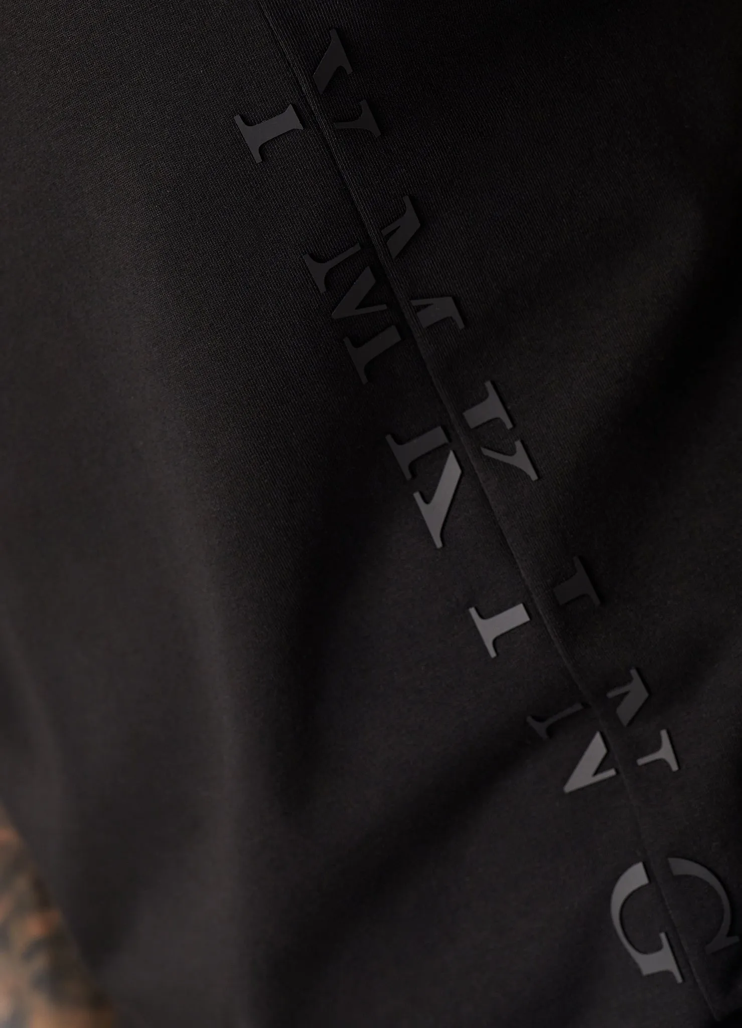 Gym King Split Linear Tee - Black sold by The Gym King product image thumbnail 3