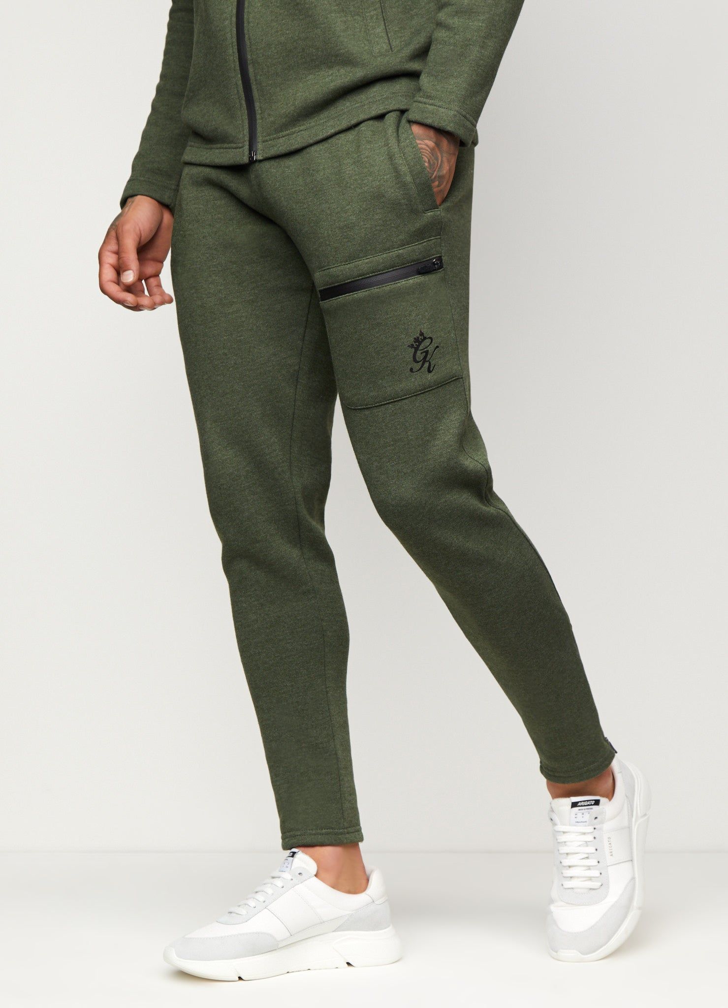 Gym King Traction Jogger - Khaki Marl sold by The Gym King