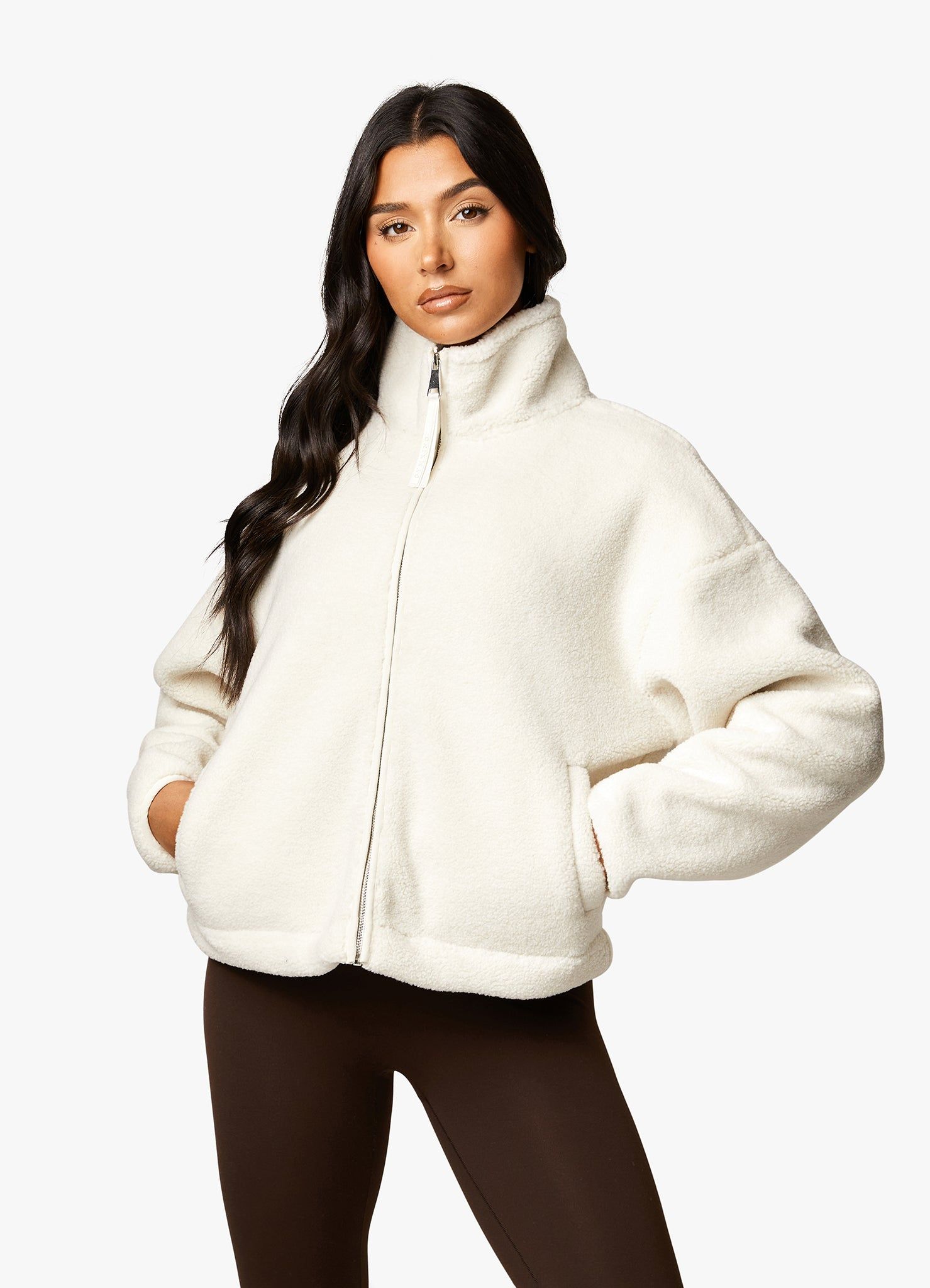 Gym King Borg Full Zip Fleece - Cream sold by The Gym King product image thumbnail 4