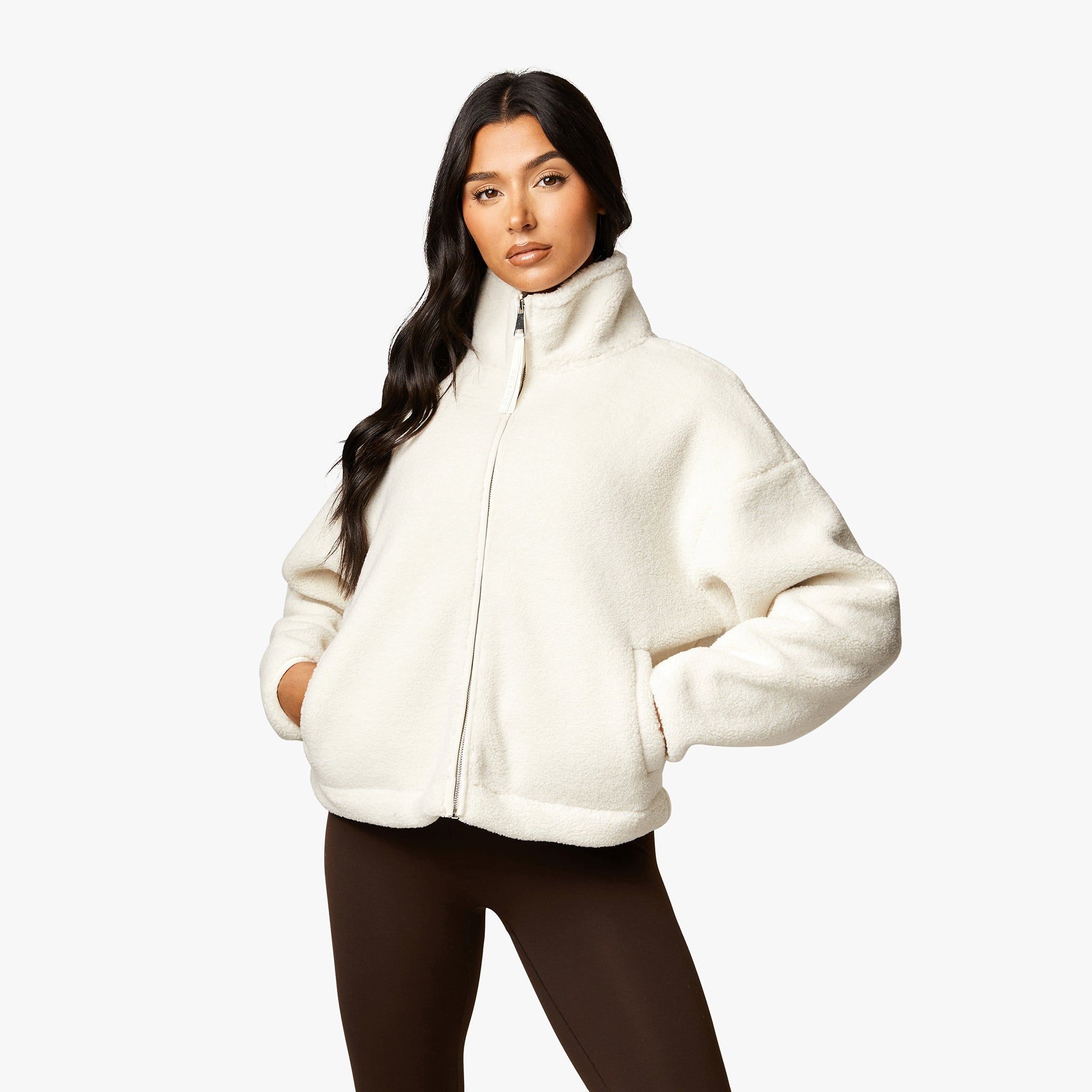 Gym King Borg Full Zip Fleece - Cream sold by The Gym King product image thumbnail 2