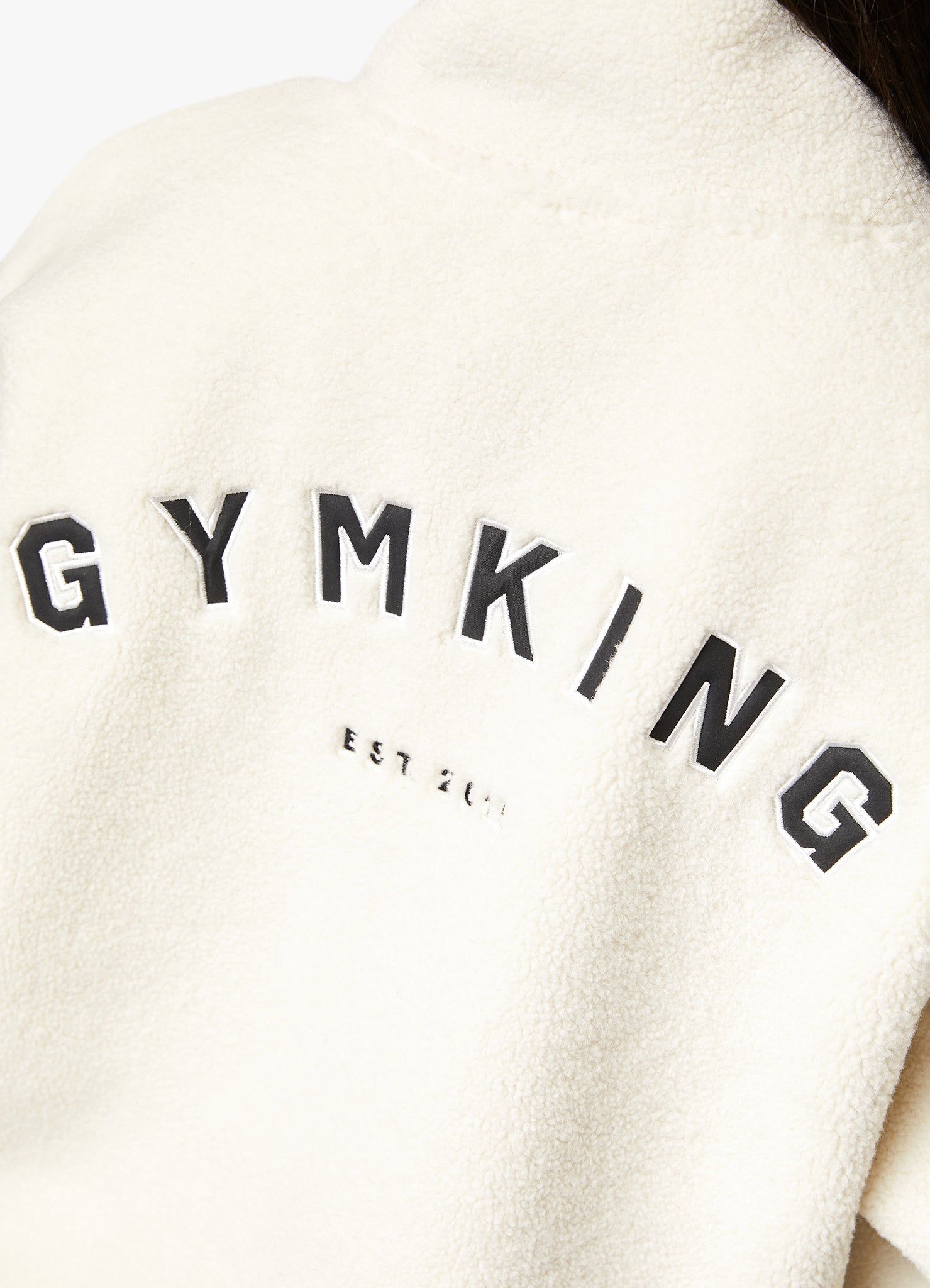 Gym King Borg Full Zip Fleece - Cream sold by The Gym King product image thumbnail 5