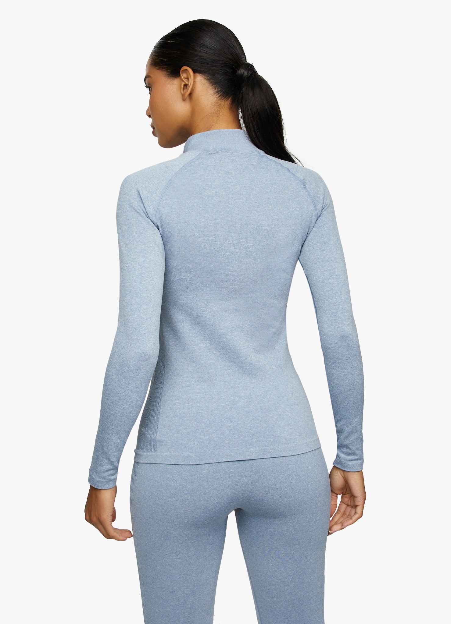 Gym King Seamless Results Seamless 1/4 Funnel - Denim Marl sold by The Gym King product image thumbnail 3