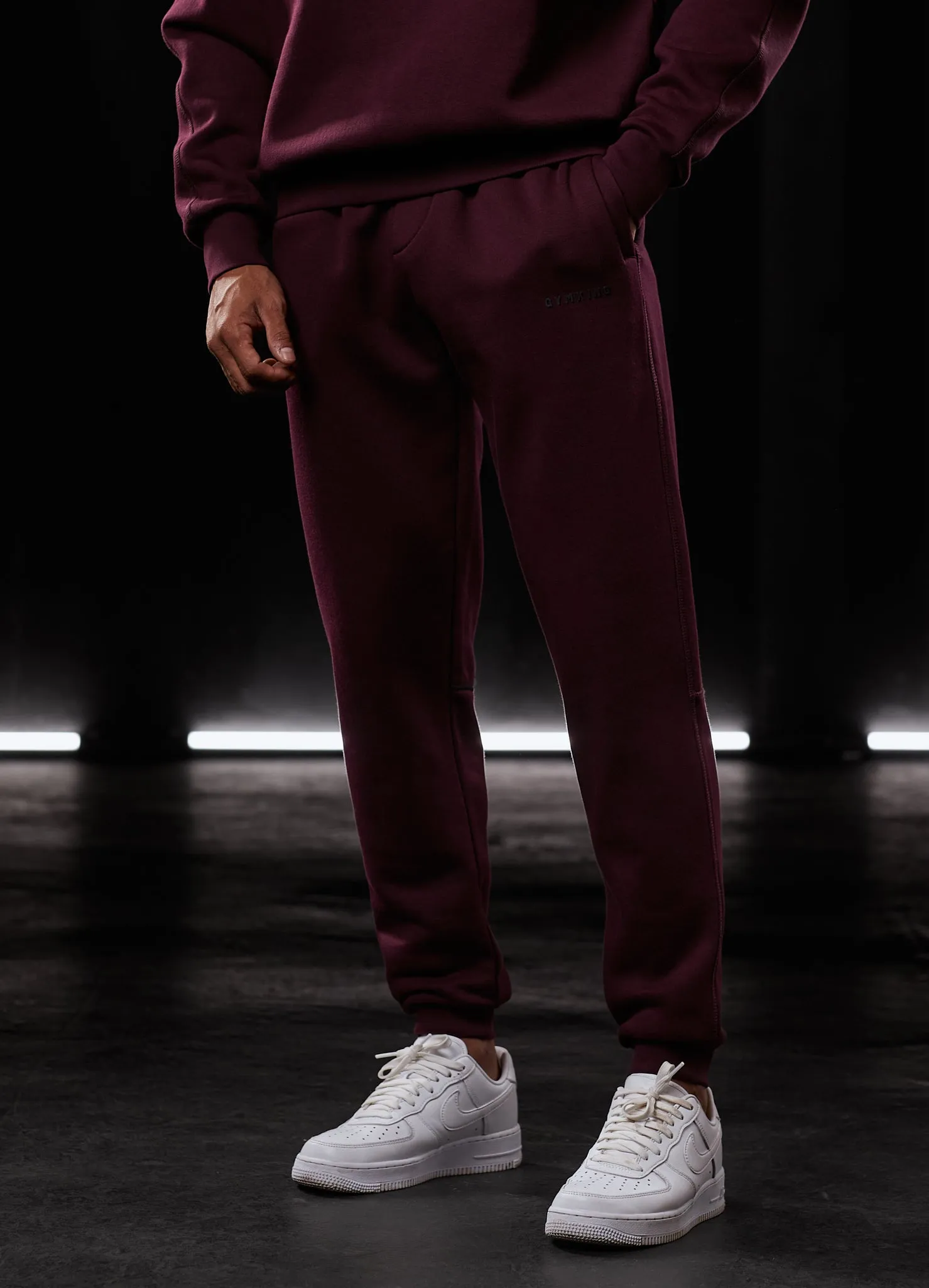 Gym King Outline Print Jogger - Burgundy sold by The Gym King product image thumbnail 5