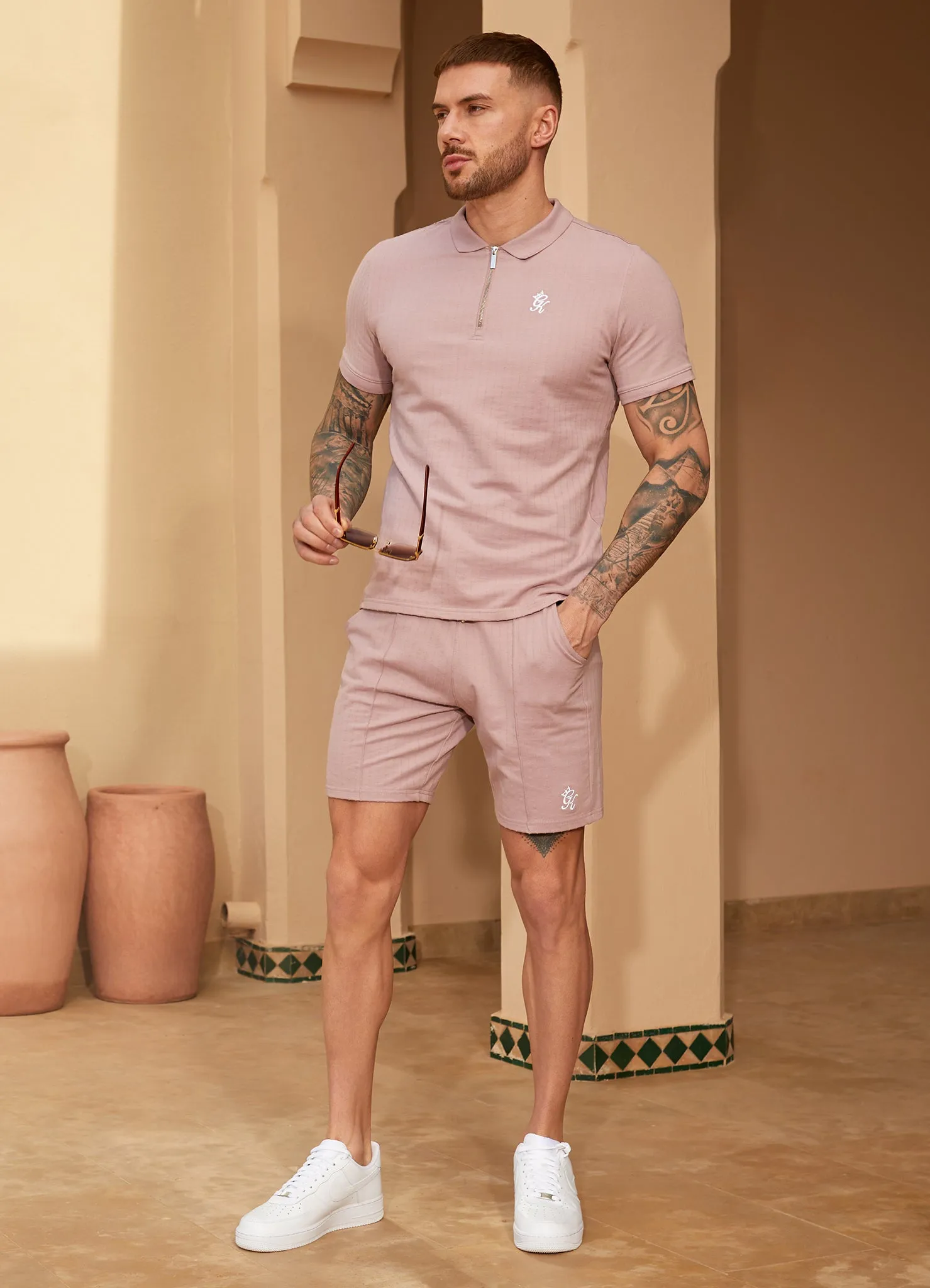 Gym King Riviera Signature Polo - Dusky Pink sold by The Gym King product image thumbnail 4