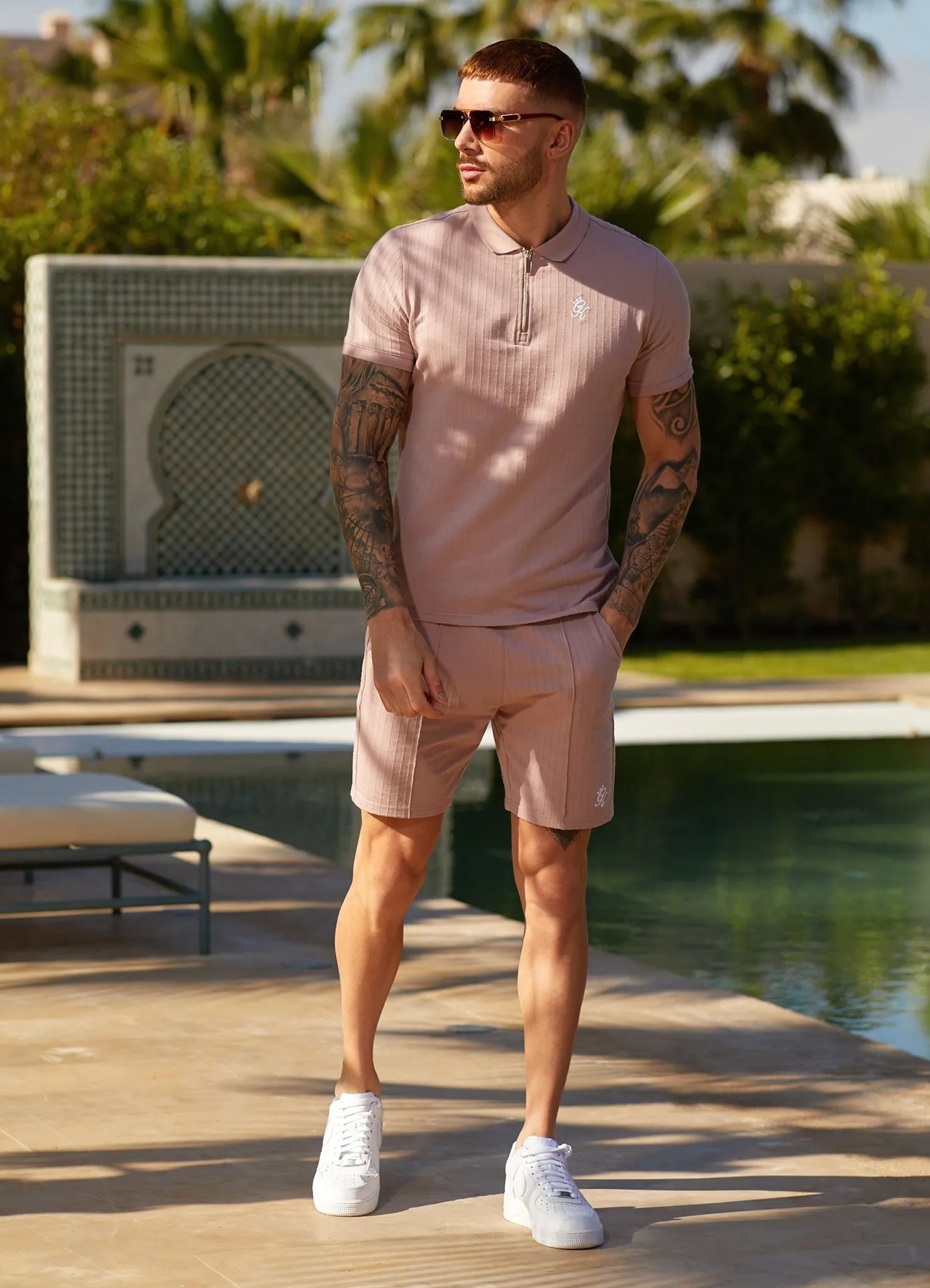 Gym King Riviera Signature Polo - Dusky Pink sold by The Gym King product image thumbnail 5