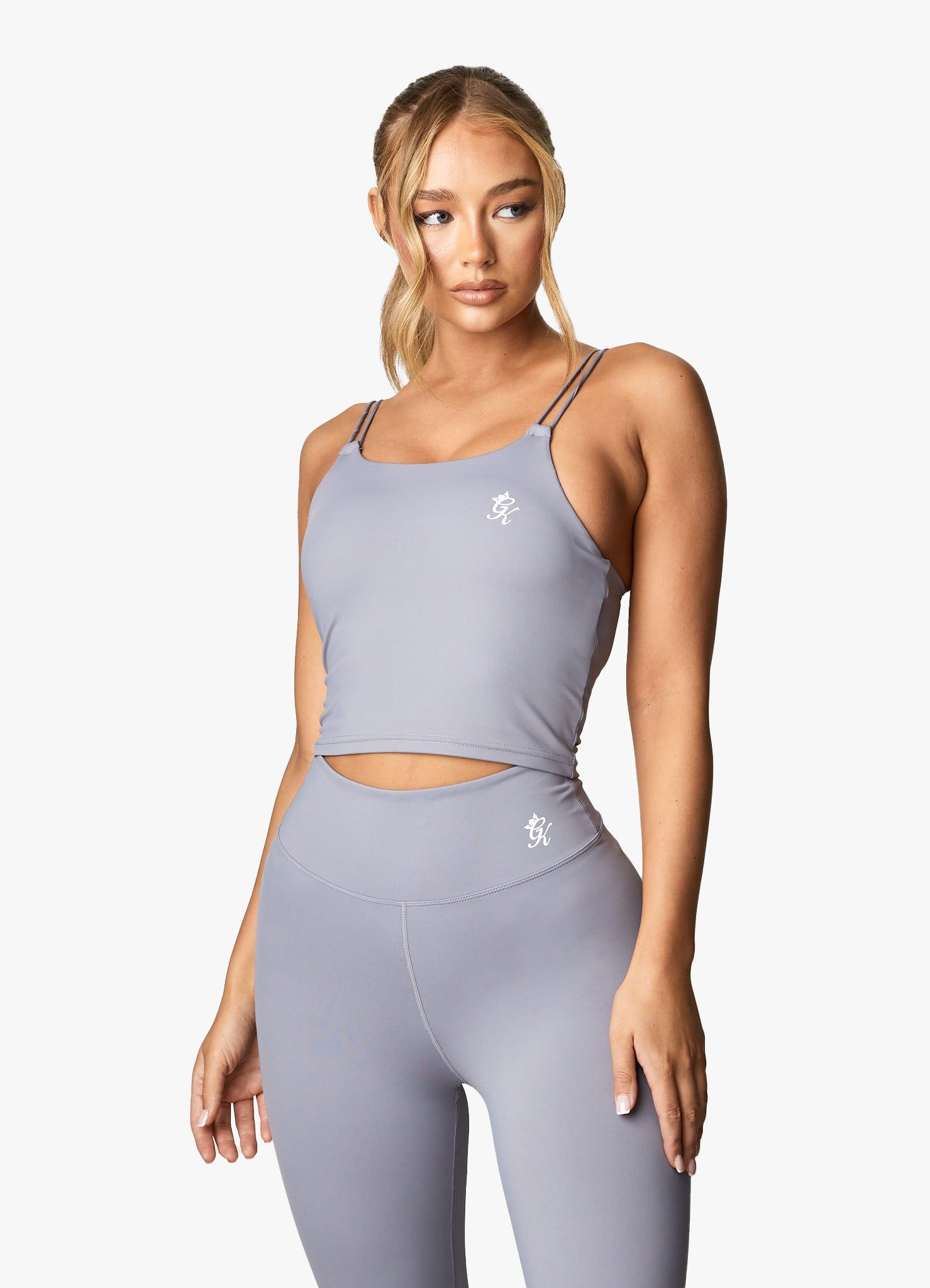 Gym King 365 Long Line Tank - Lavender Grey sold by The Gym King product image thumbnail 5