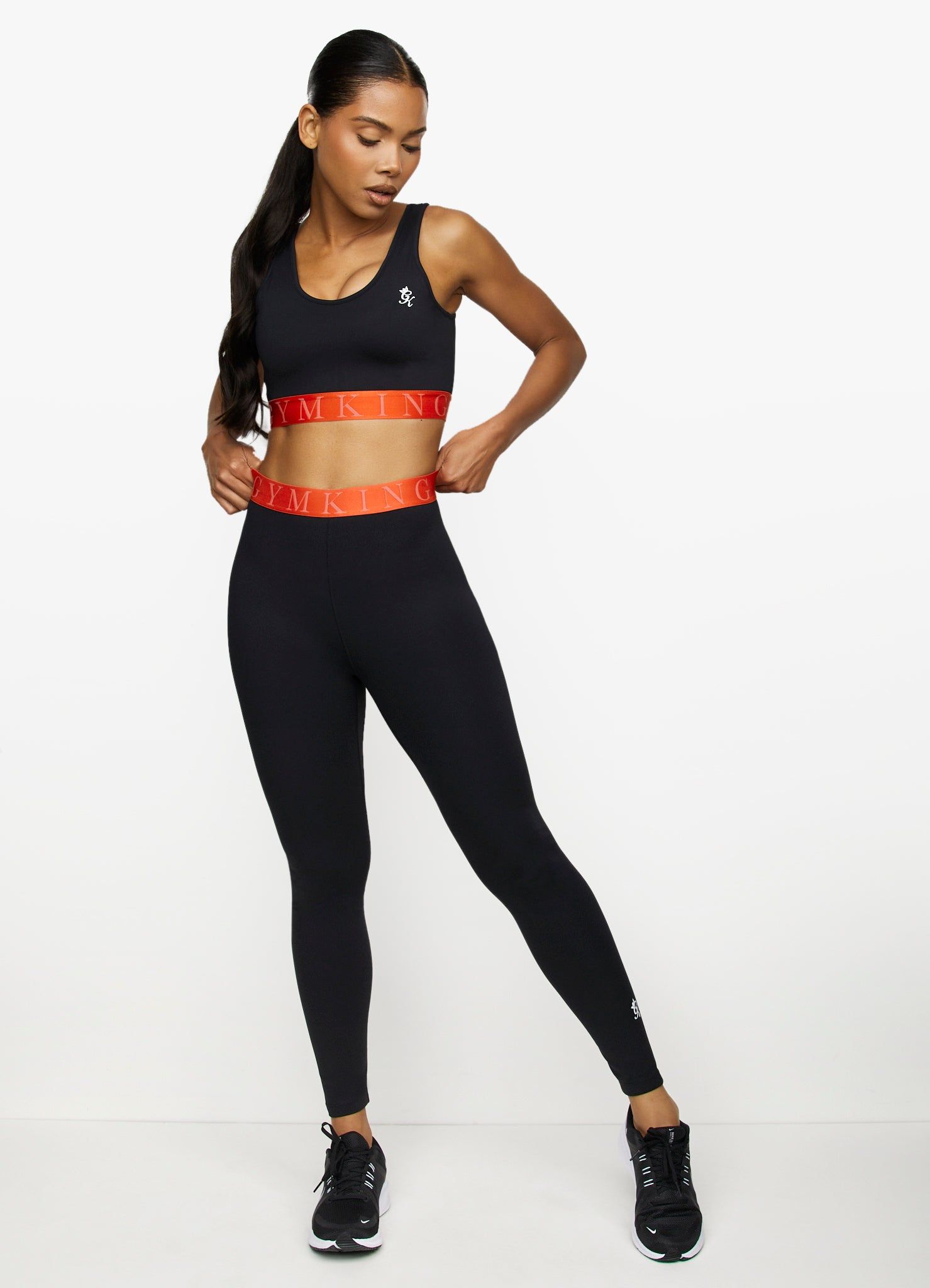 Gym King Impact Sports Bra - Black/Chilli Red sold by The Gym King product image thumbnail 4