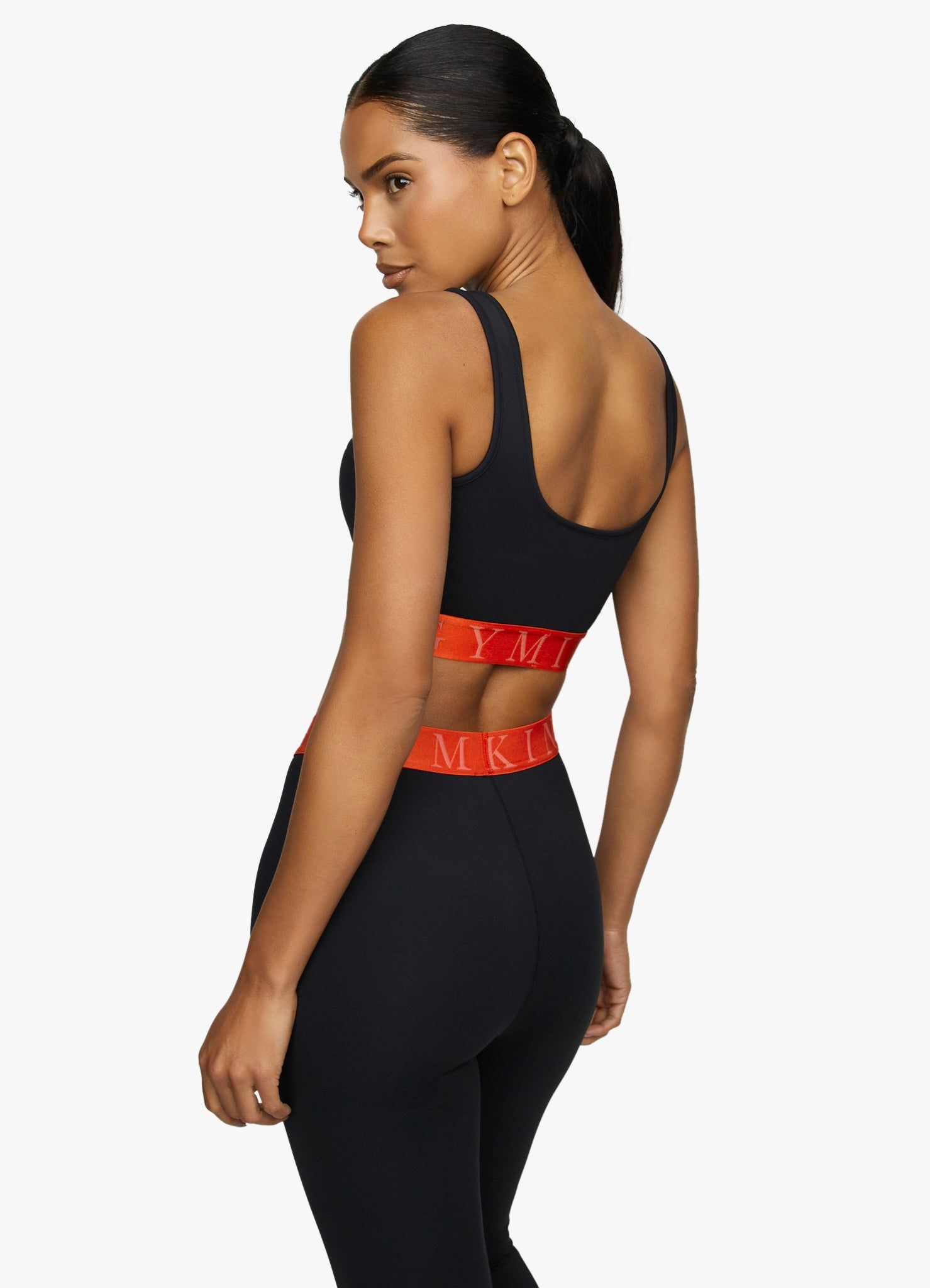 Gym King Impact Sports Bra - Black/Chilli Red sold by The Gym King product image thumbnail 3