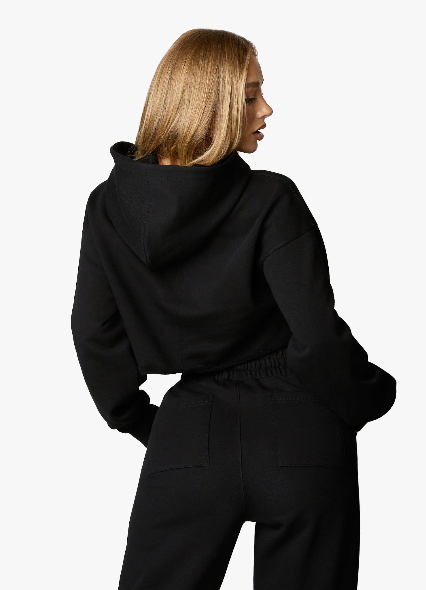 Gym King Radiance Crop Hood & Jogger - Black sold by The Gym King product image thumbnail 4