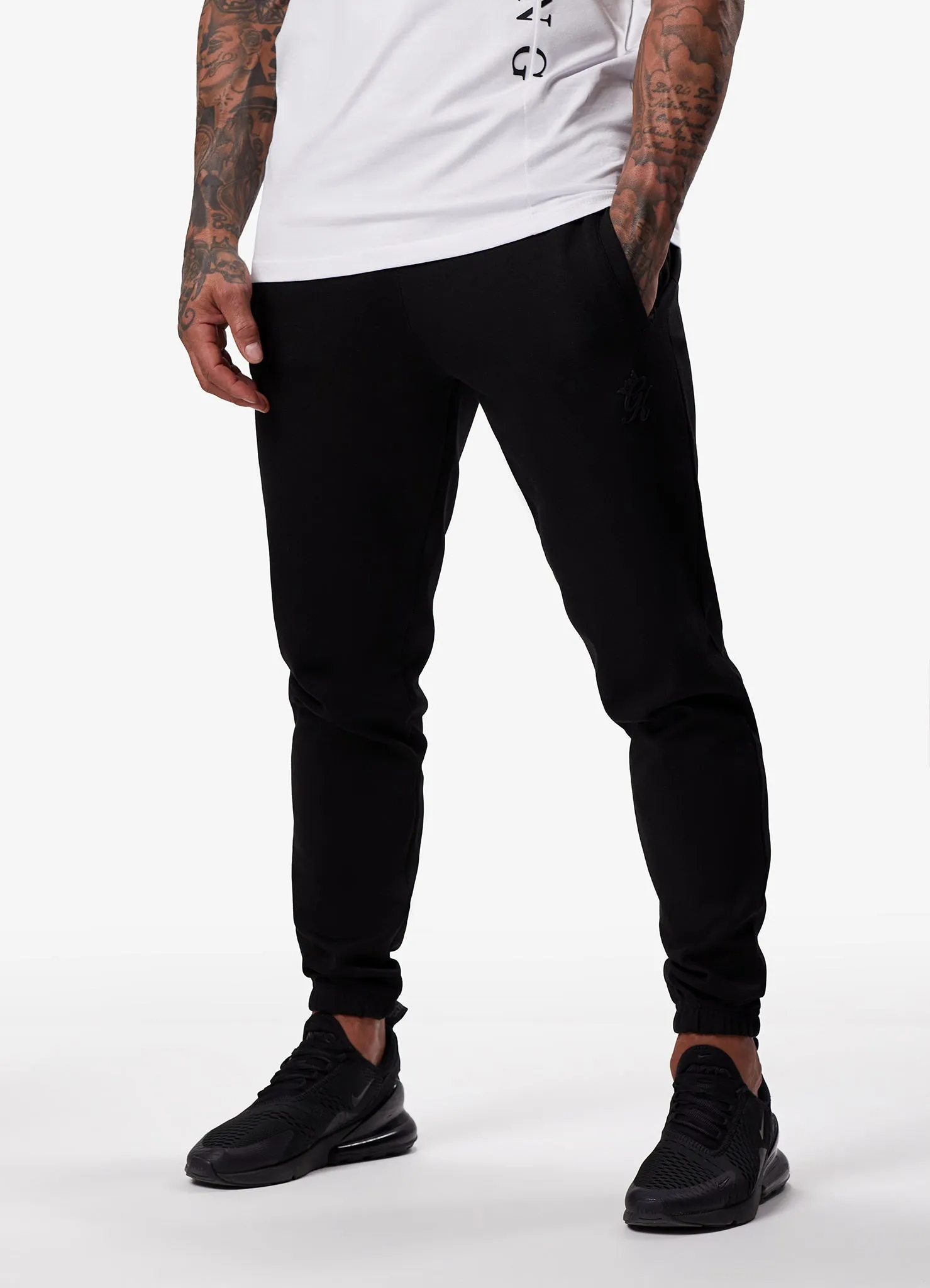 Gym King Split Linear Jogger - Black sold by The Gym King