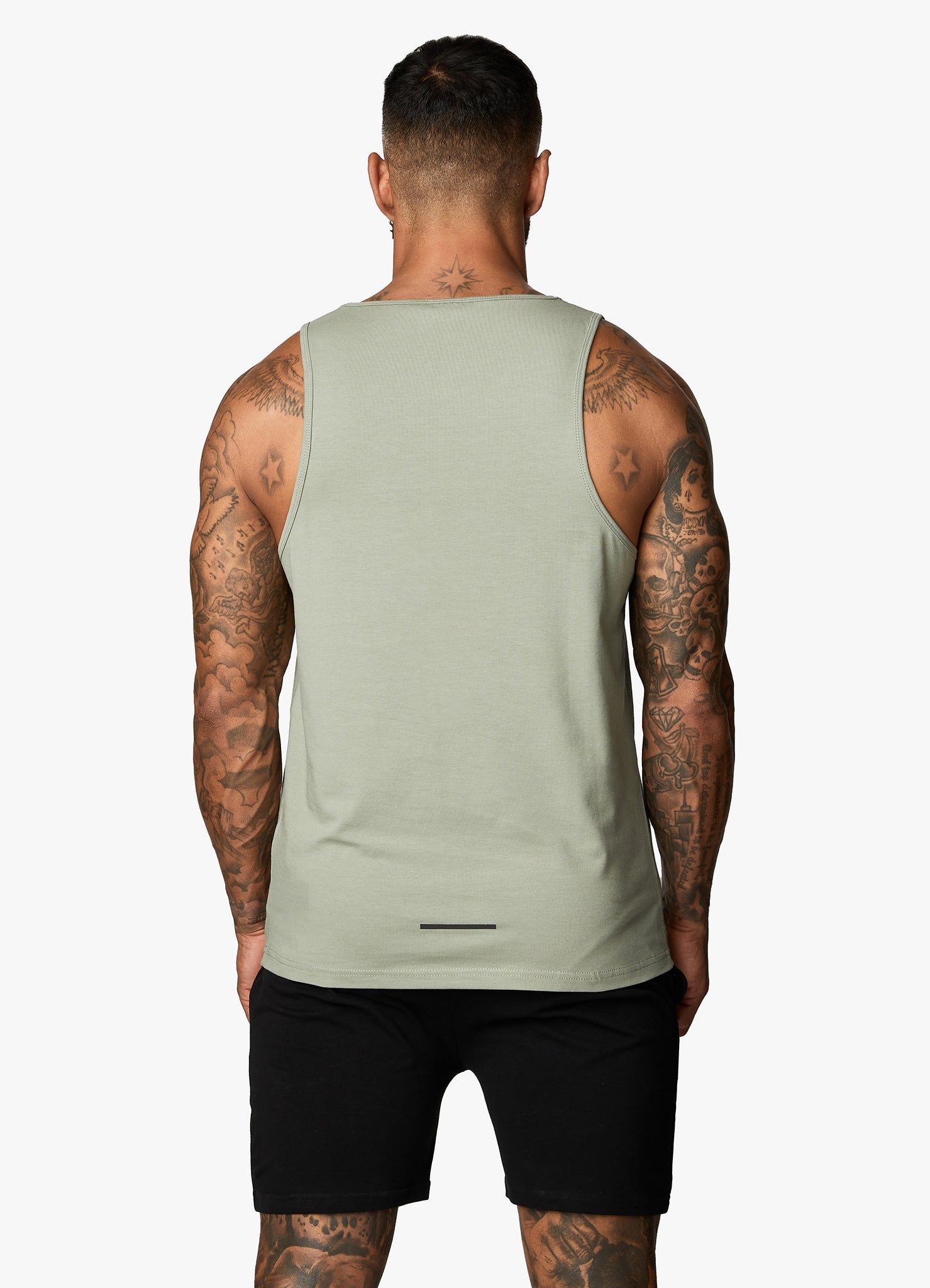 Gym King Rebellion Jersey Vest - Soft Khaki sold by The Gym King product image thumbnail 3