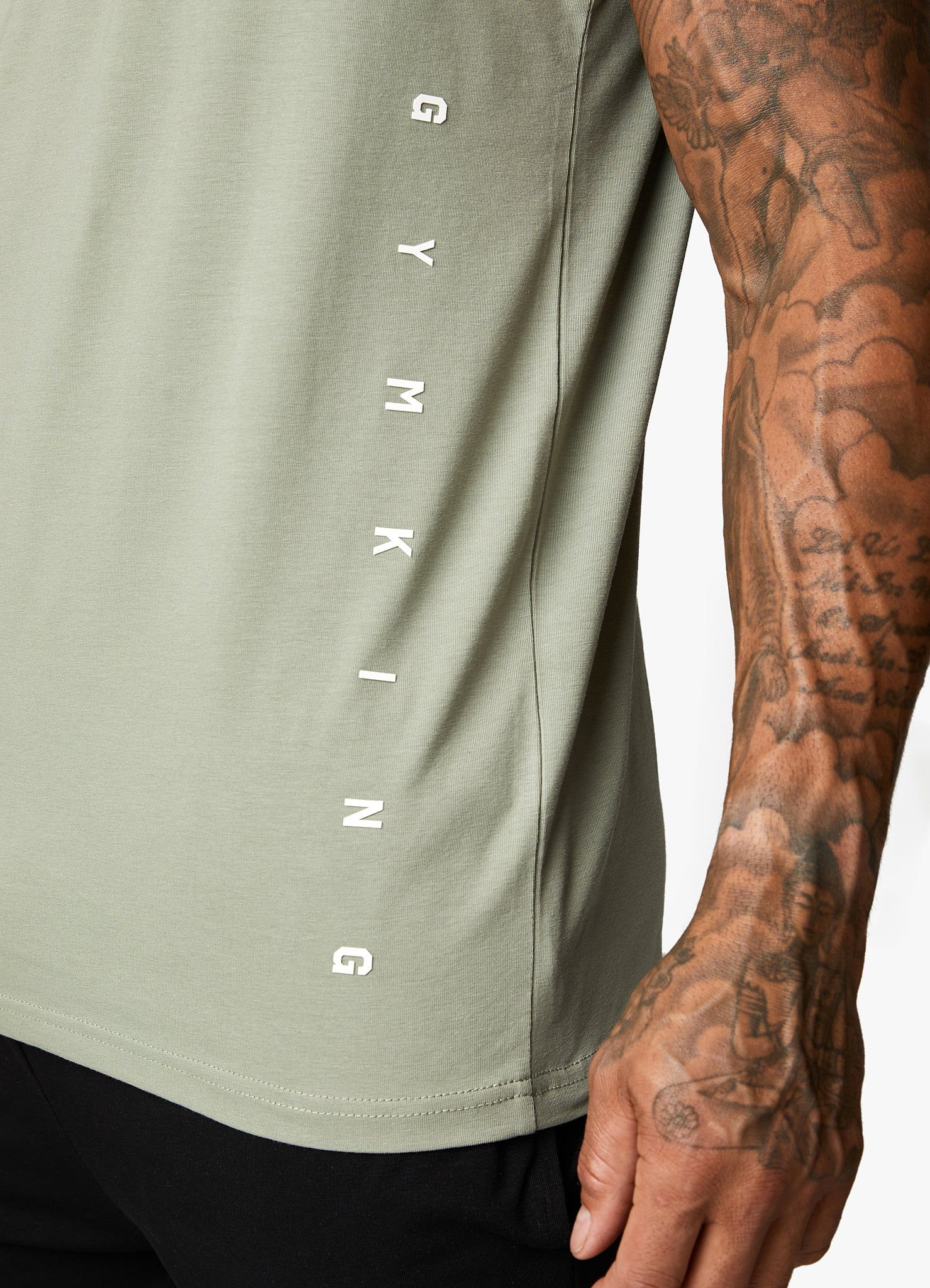 Gym King Rebellion Jersey Vest - Soft Khaki sold by The Gym King product image thumbnail 4