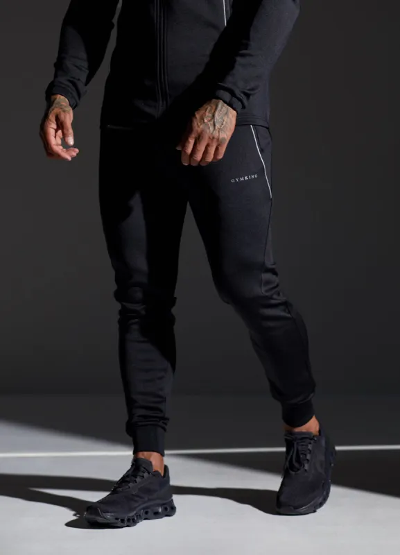 Gym King Eclipse Poly Jogger - Black sold by The Gym King