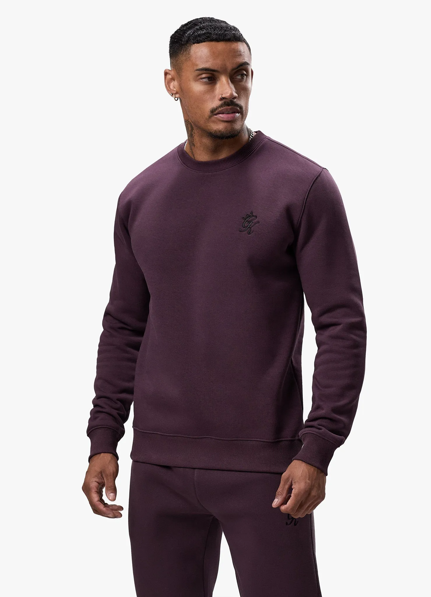 Gym King Fundamental Crew - Deep Plum sold by The Gym King