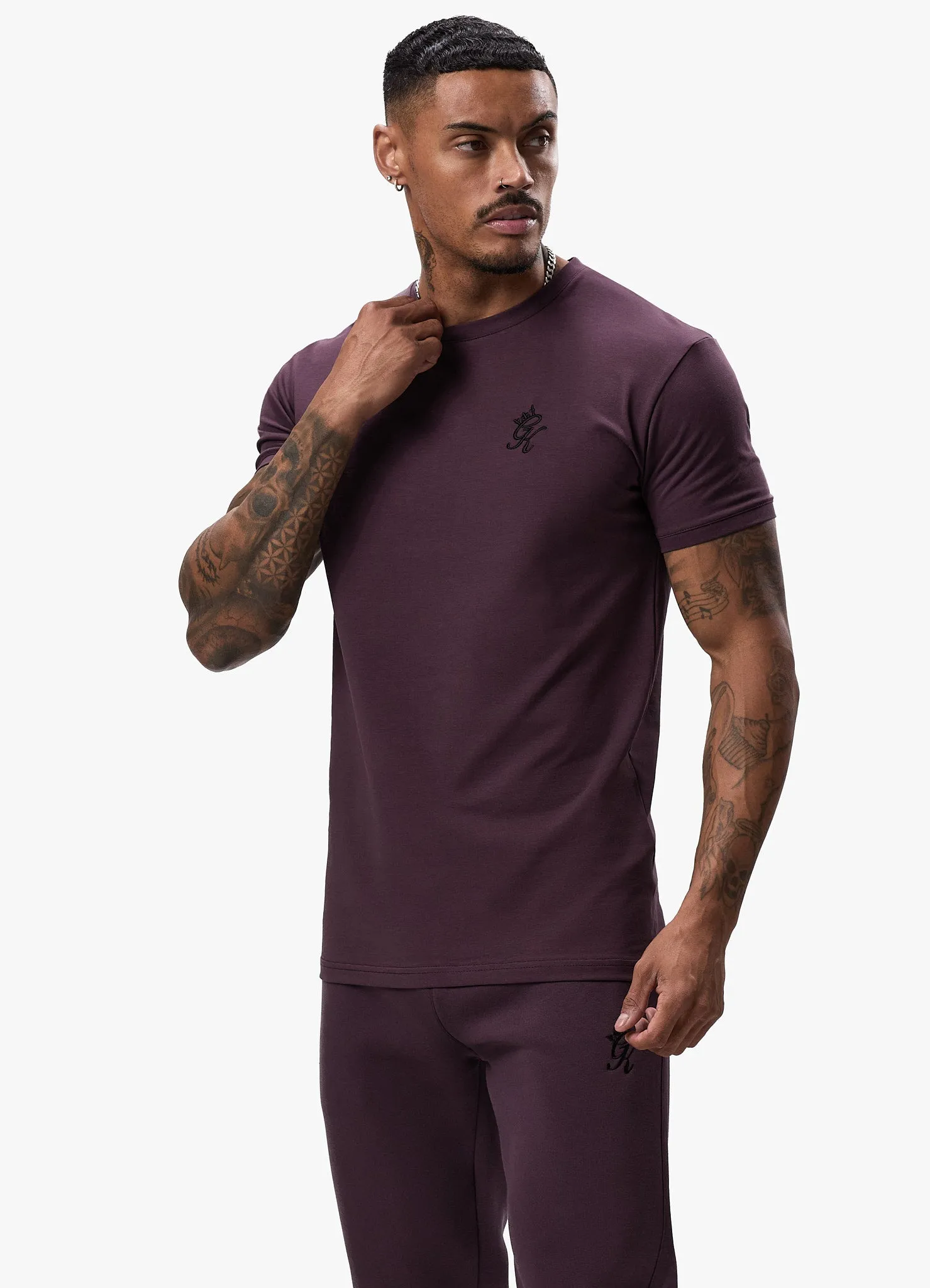 Gym King Fundamental Tee - Deep Plum sold by The Gym King