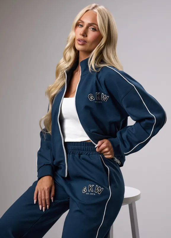 GKW Sports Luxe Track Jacket - Rich Blue made by The Gym King