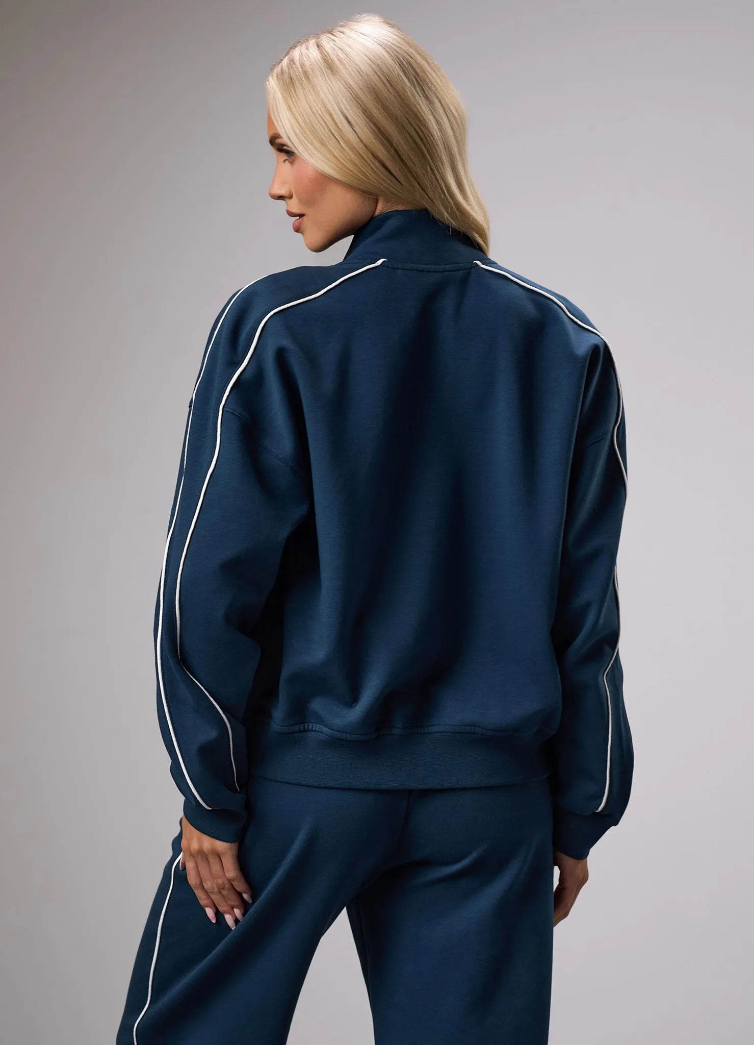 GKW Sports Luxe Track Jacket - Rich Blue sold by The Gym King product image thumbnail 3