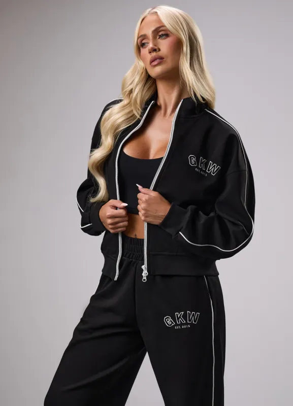 GKW Sports Luxe Track Jacket - Black made by The Gym King