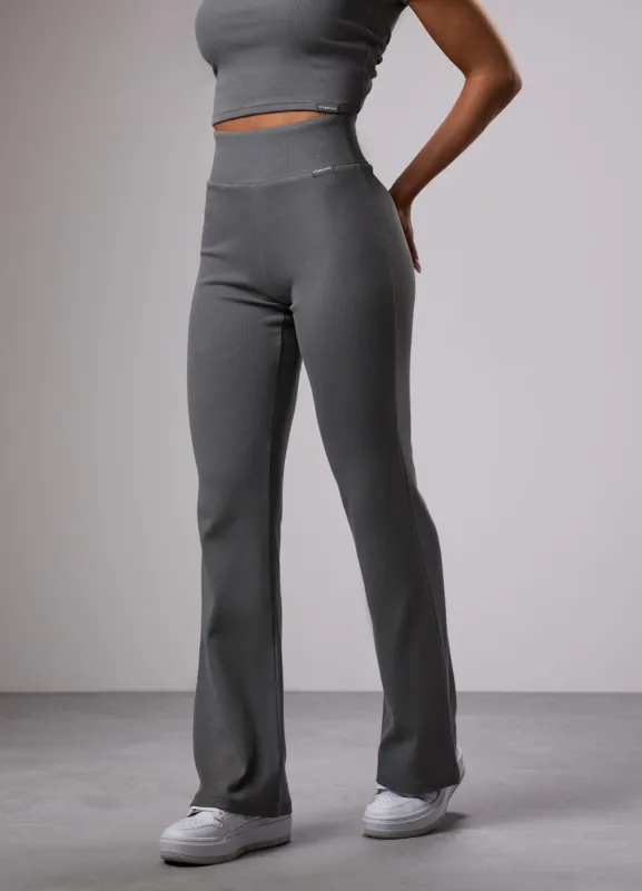 Gym King 365 Rib Flared Legging - Dark Sage sold by The Gym King