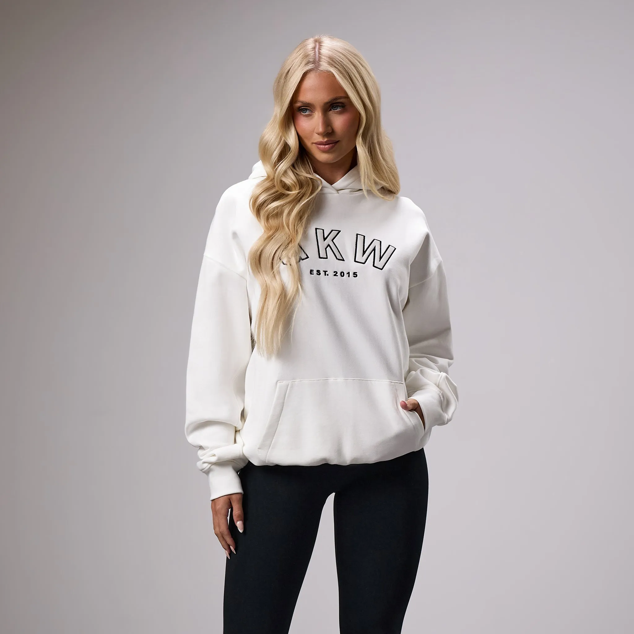 GKW Sports Luxe Hoodie - Cream sold by The Gym King product image thumbnail 2
