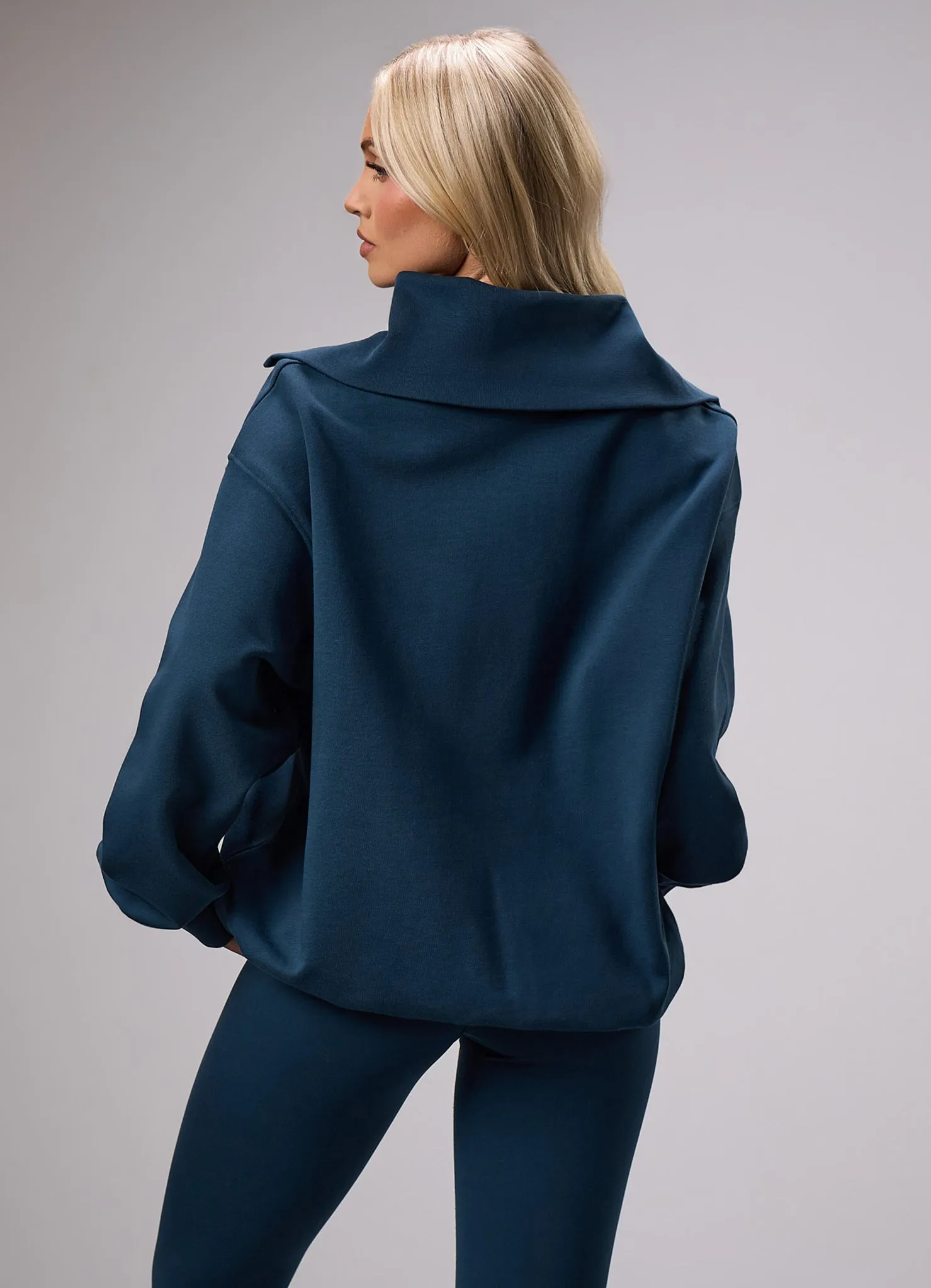 GKW Sports Luxe Rib Collar Funnel - Rich Blue sold by The Gym King product image thumbnail 3