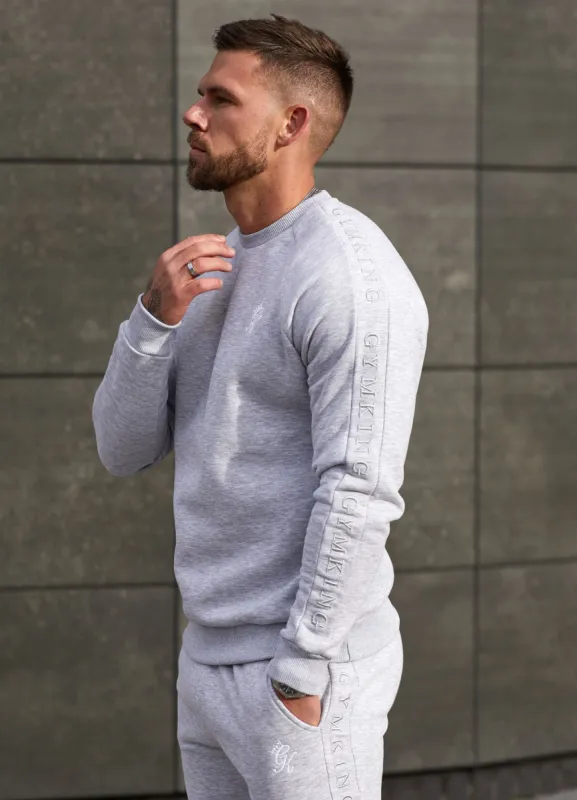 Gym King Elevate Crew - Grey Marl sold by The Gym King