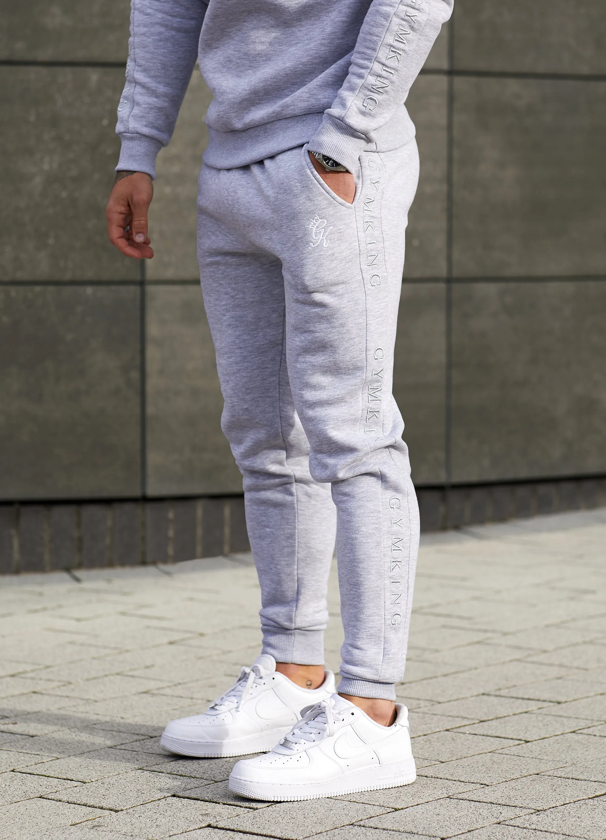 Gym King Elevate Jogger - Grey Marl sold by The Gym King