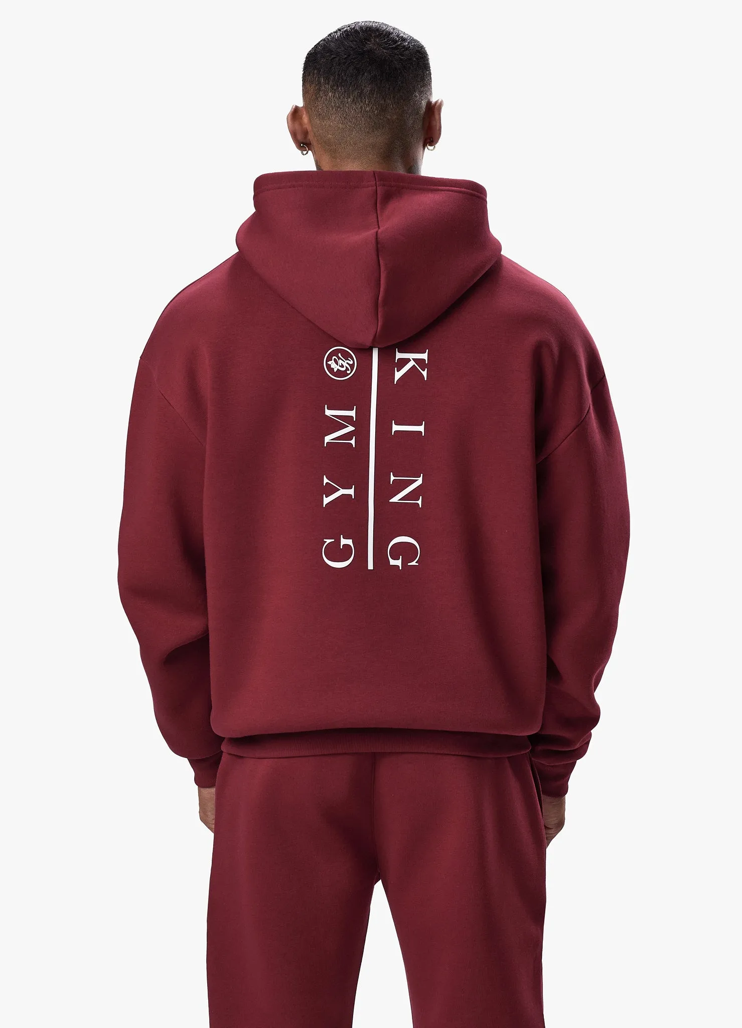 Gym King Division Hood Tracksuit - Crimson sold by The Gym King product image thumbnail 3