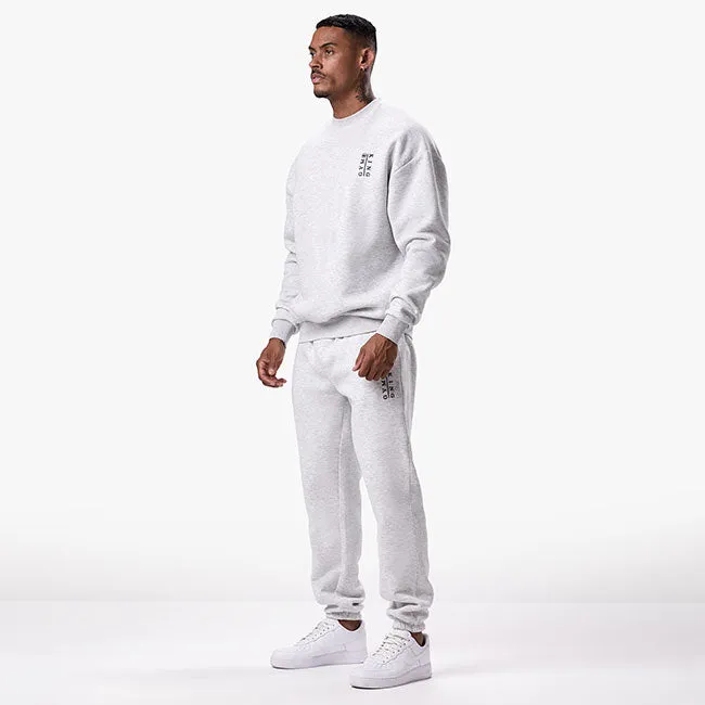 Gym King Division Crew Tracksuit - Snow Marl sold by The Gym King product image thumbnail 2