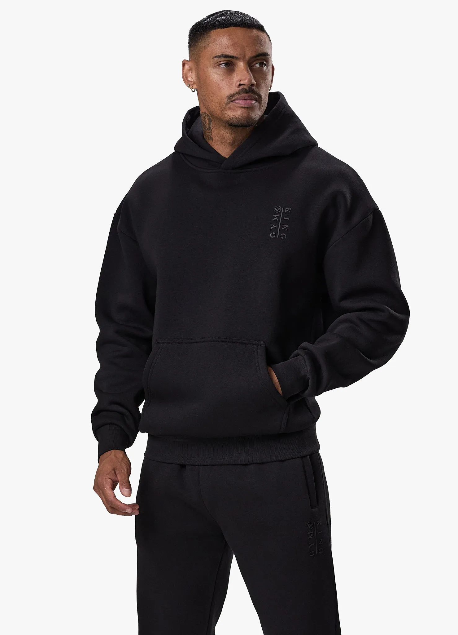 Gym King Division Hood Tracksuit - Black sold by The Gym King product image thumbnail 5