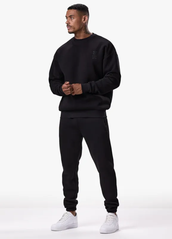 Gym King Division Crew Tracksuit - Black sold by The Gym King