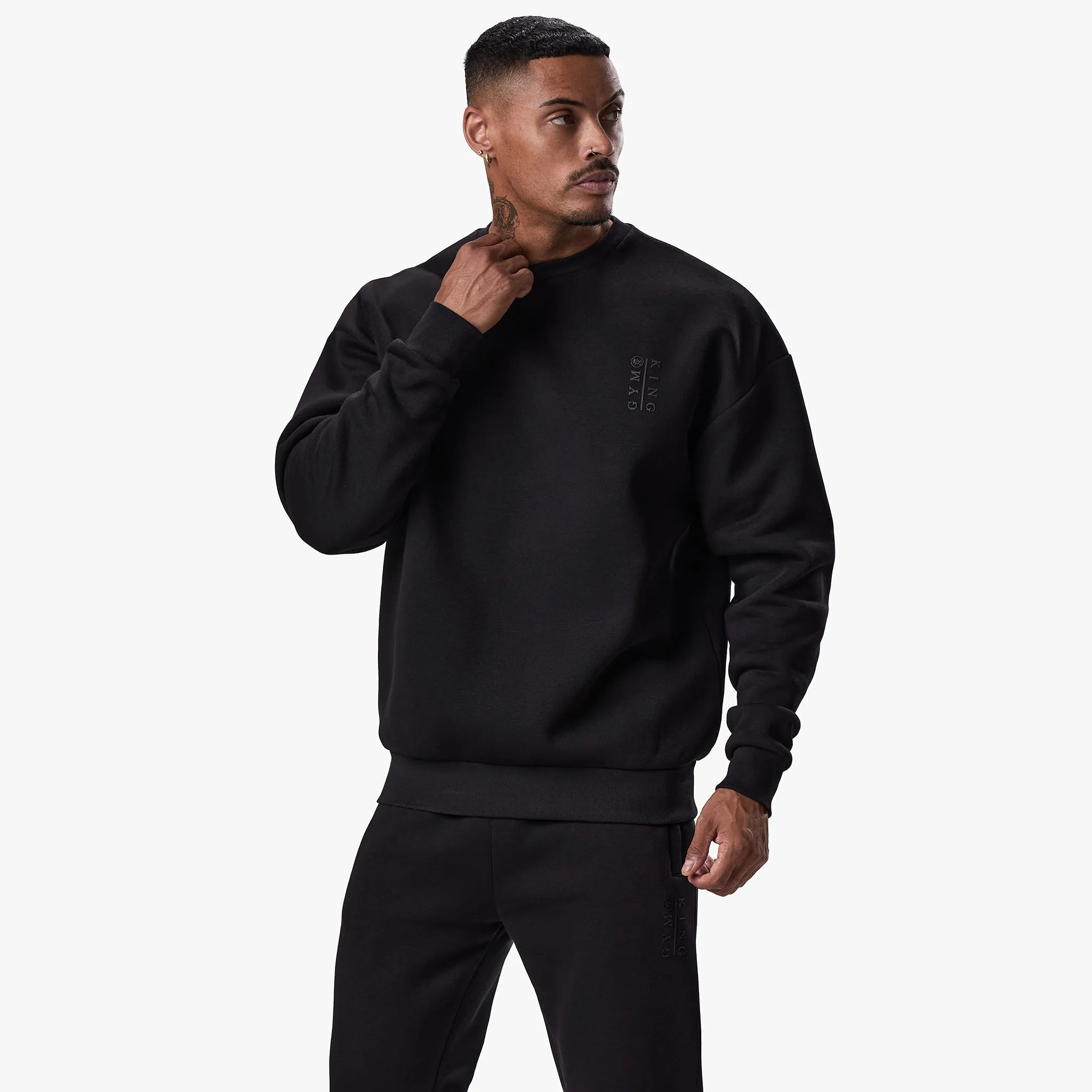 Gym King Division Crew - Black sold by The Gym King product image thumbnail 2